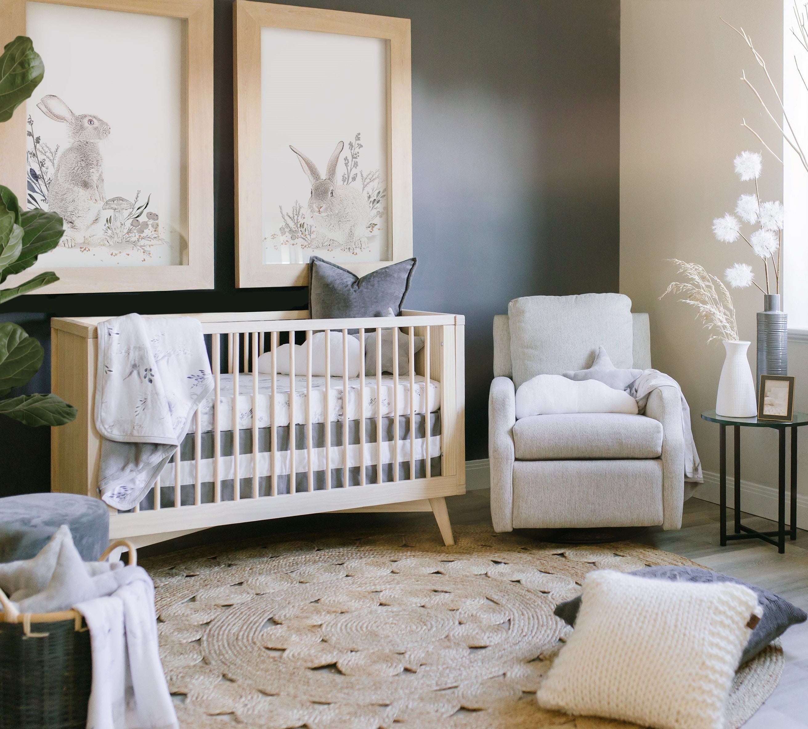 Cottontail & Llama - Jersey Swaddle Blanket Set
