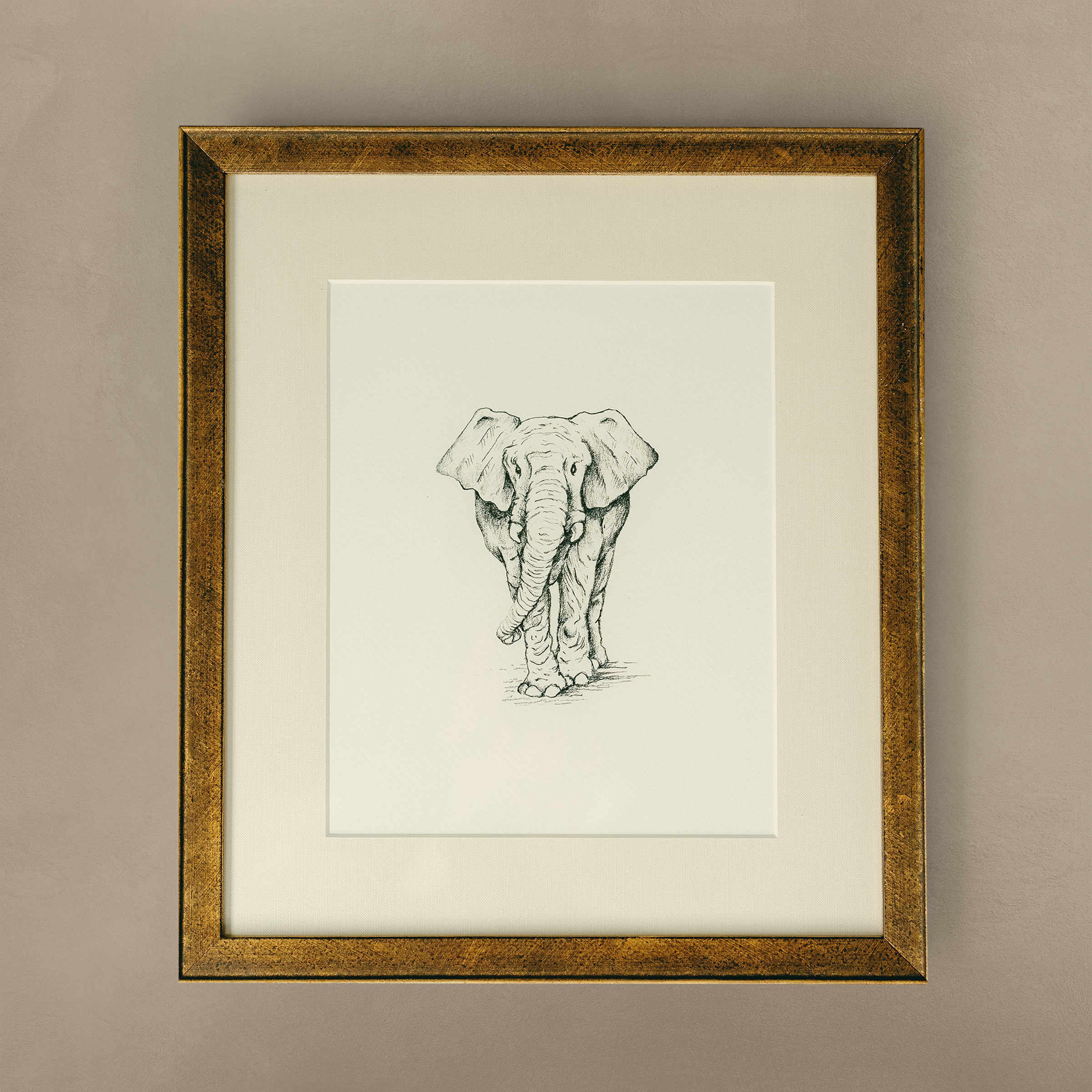 The 'Elephant' Framed Art
