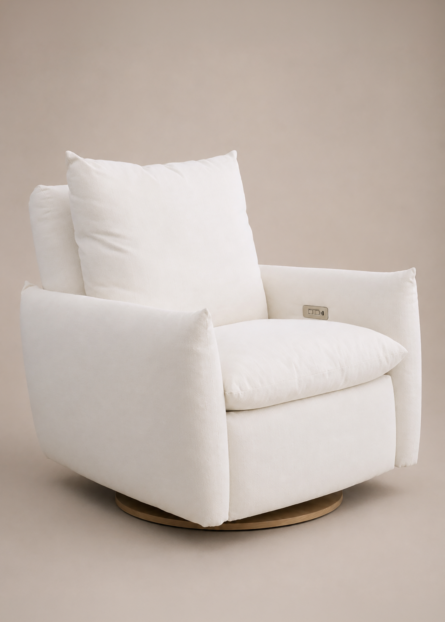 James: a Chair and a Half - Gliding Swivel Nursery Recliner