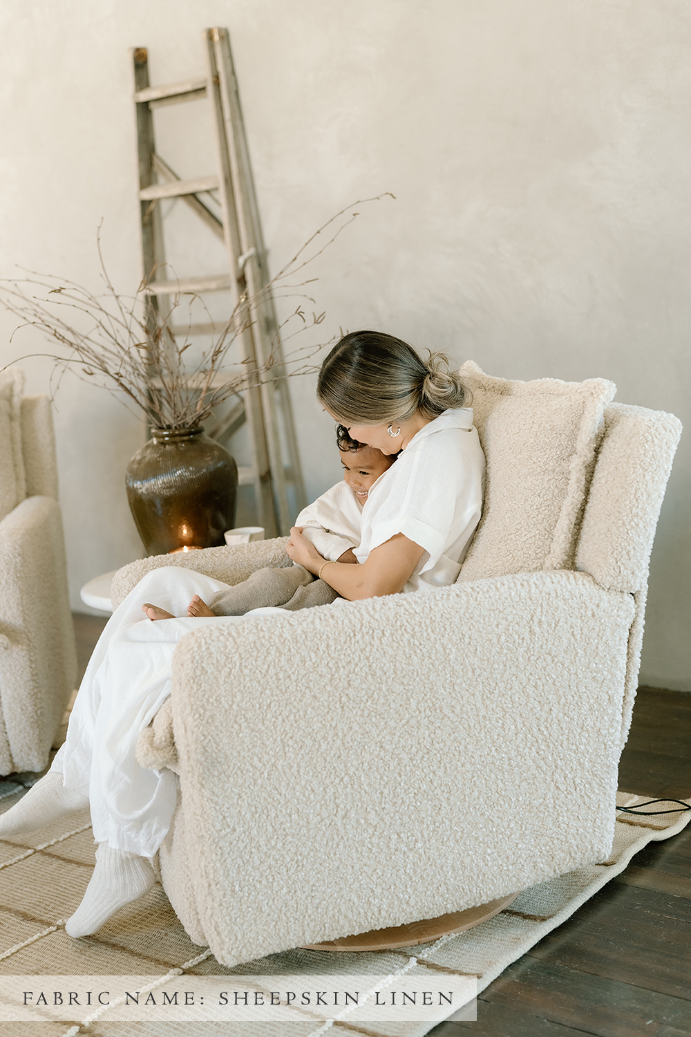 FLYNN GLIDING SWIVEL NURSERY RECLINER