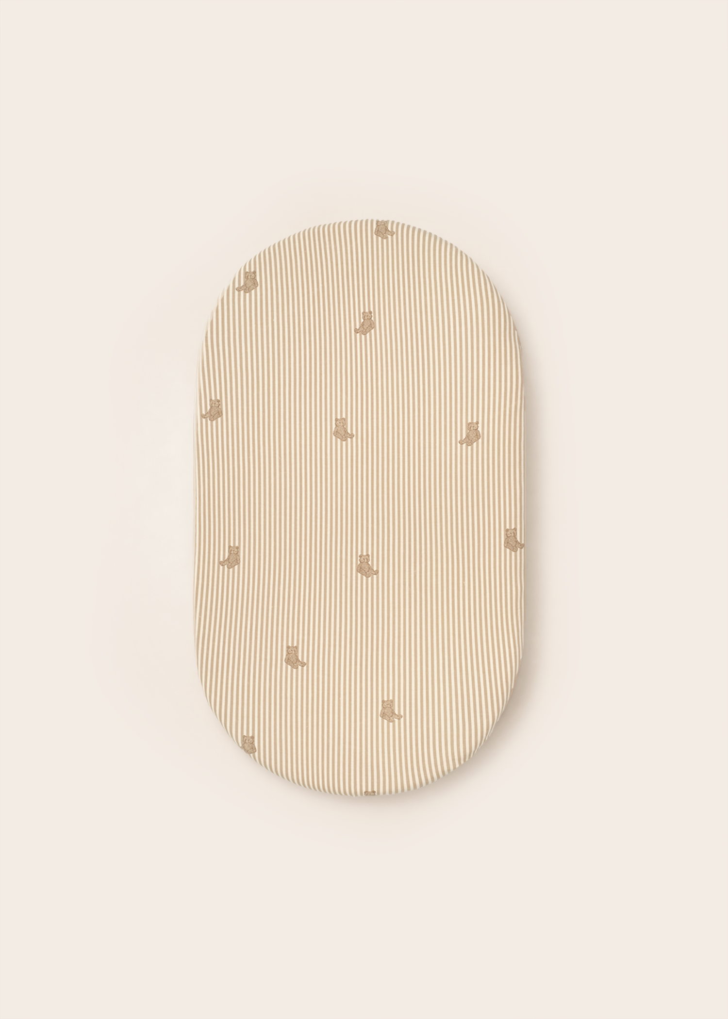 Bear - Convertible Moses Basket Sheet & Extra Small Changing Pad Cover