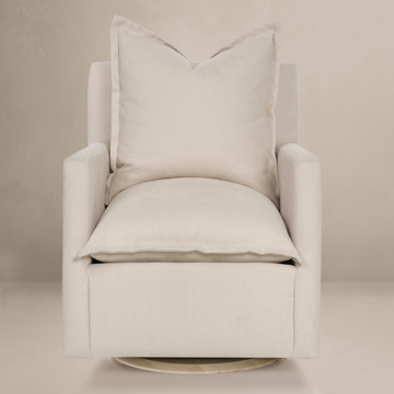 NOLA – Swivel Nursery Glider – High Performance Ecru