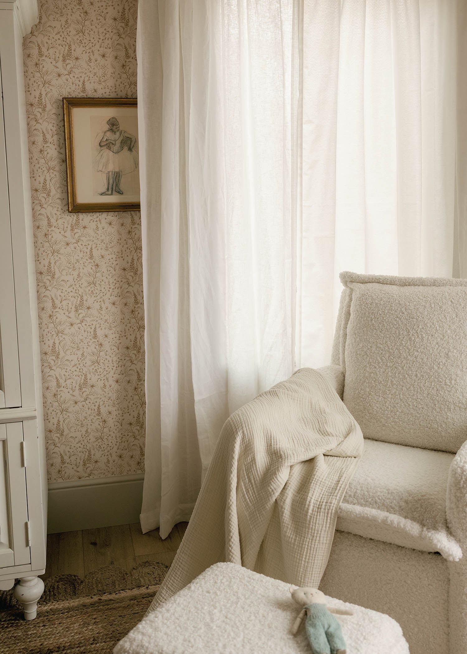 Cream muslin blanket best sale