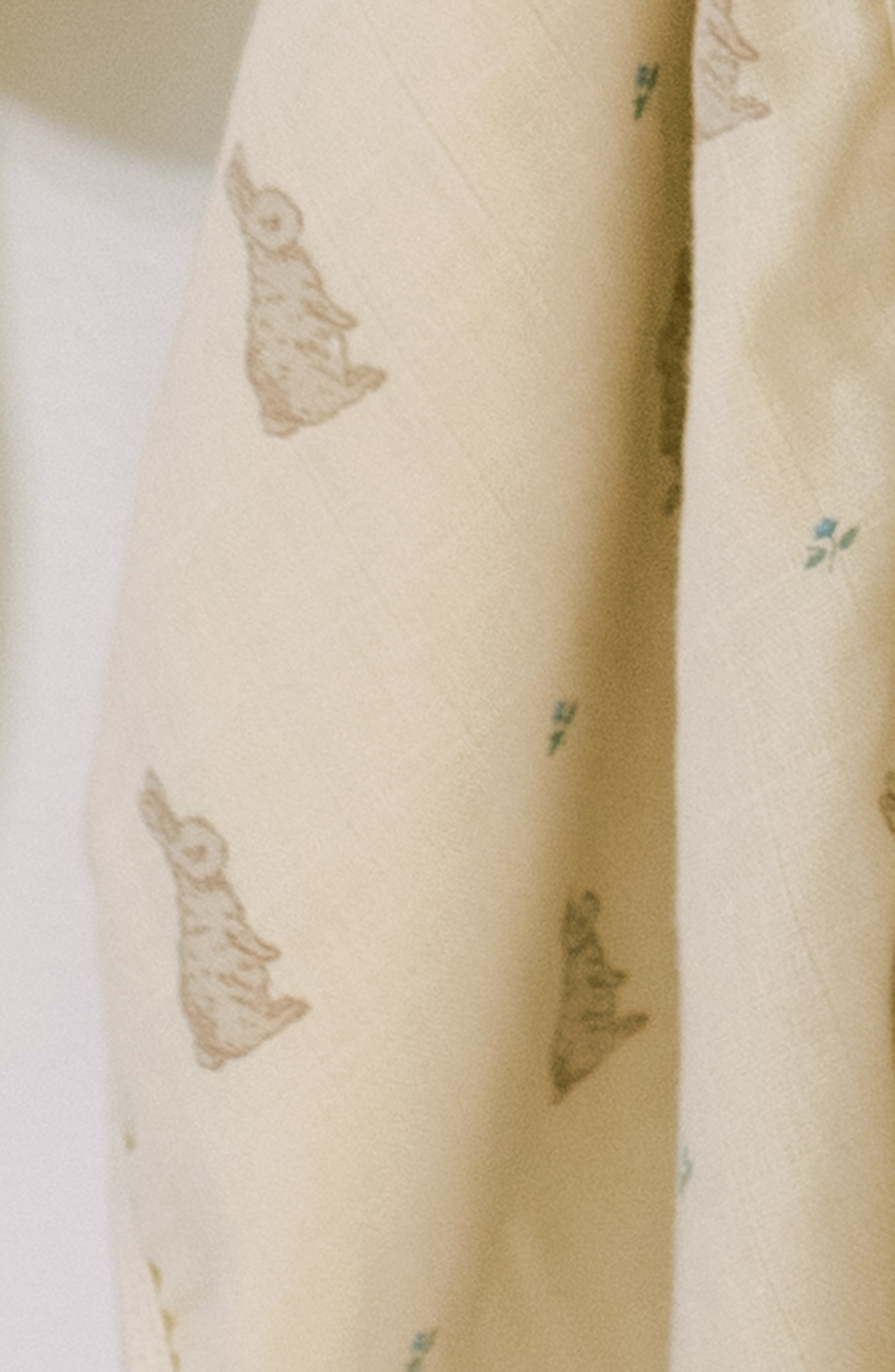 Bunny & Lily of the Valley - Muslin Swaddle Blanket Set