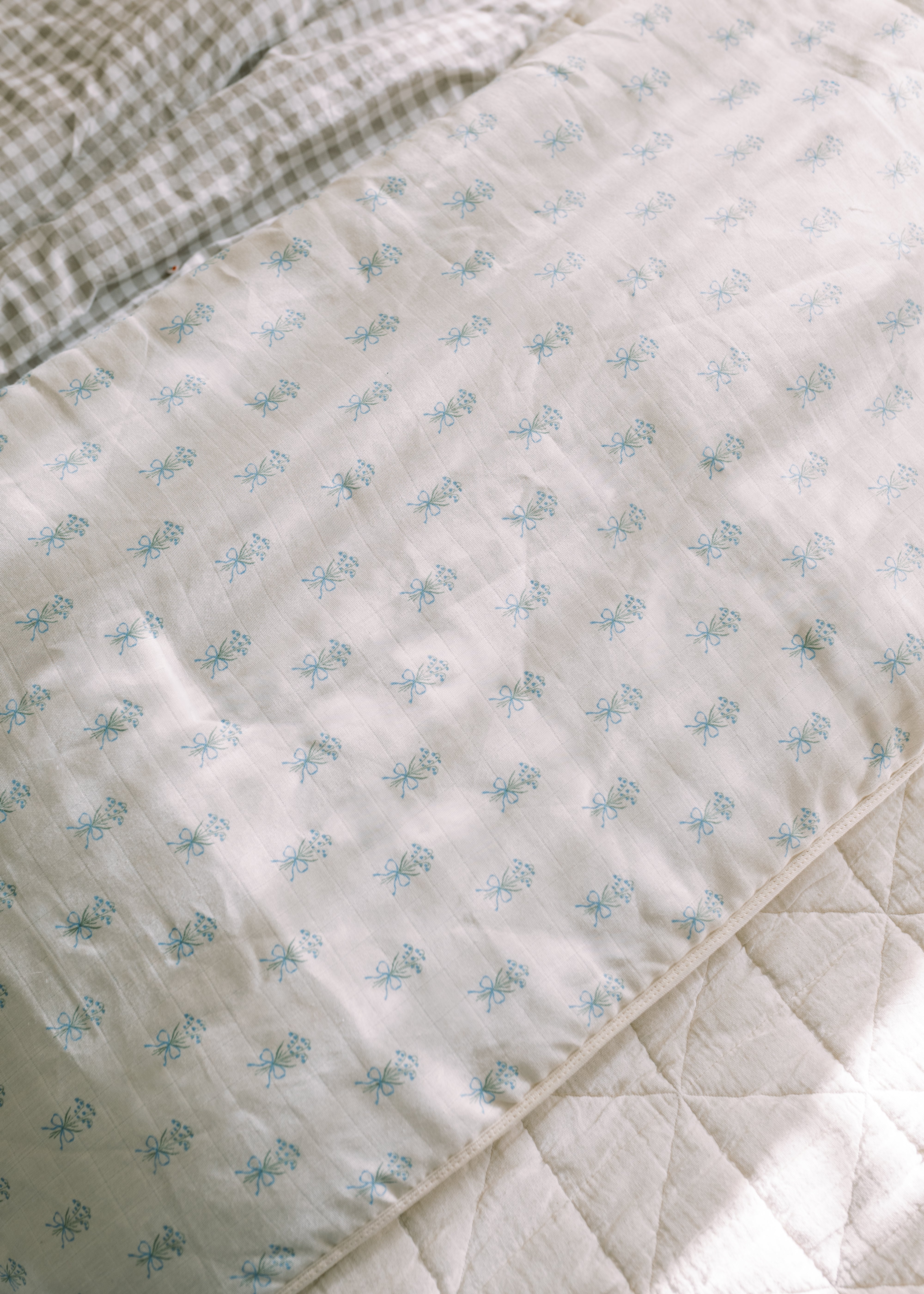 Lily of the Valley - Premium Muslin Crib Quilt & Sham Set - IMPERFECT