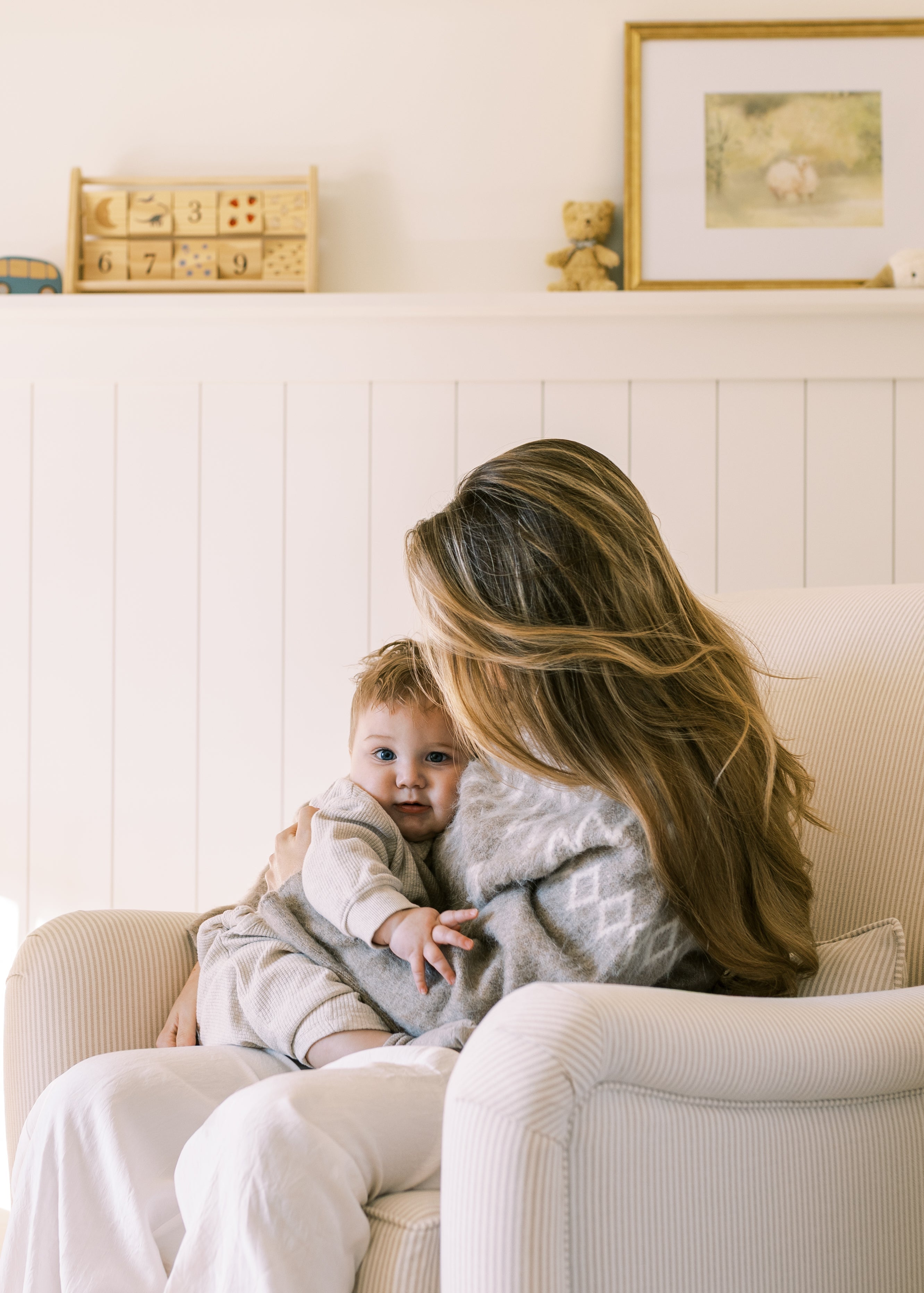 Teddy Gliding Swivel Nursery Recliner