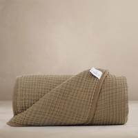 'Bark' Brown - Premium Muslin Blanket