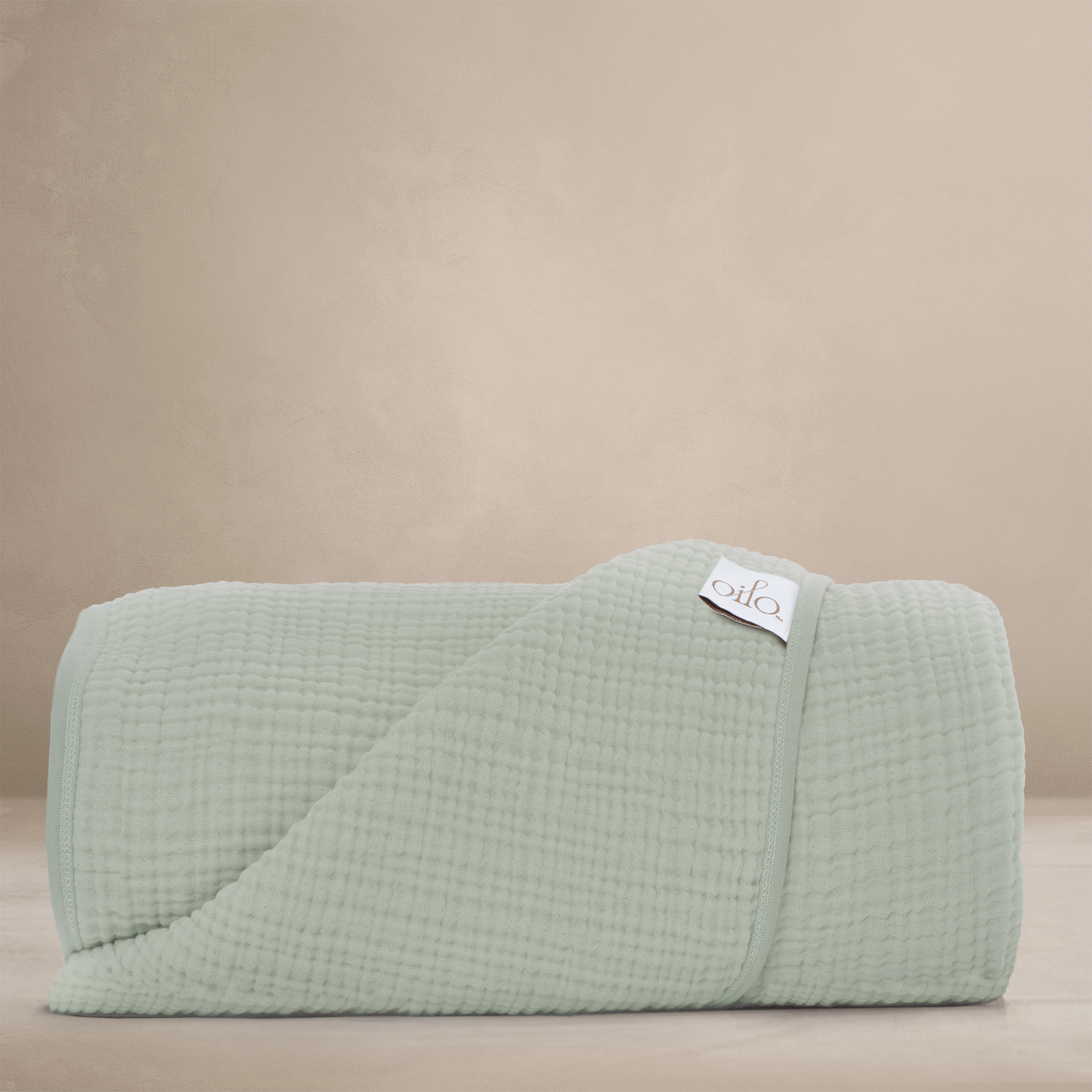 'Sea Moss' Sage Green - Premium Muslin Blanket
