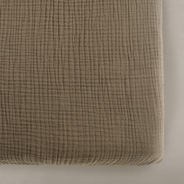 'Bark' Brown Crib Sheet