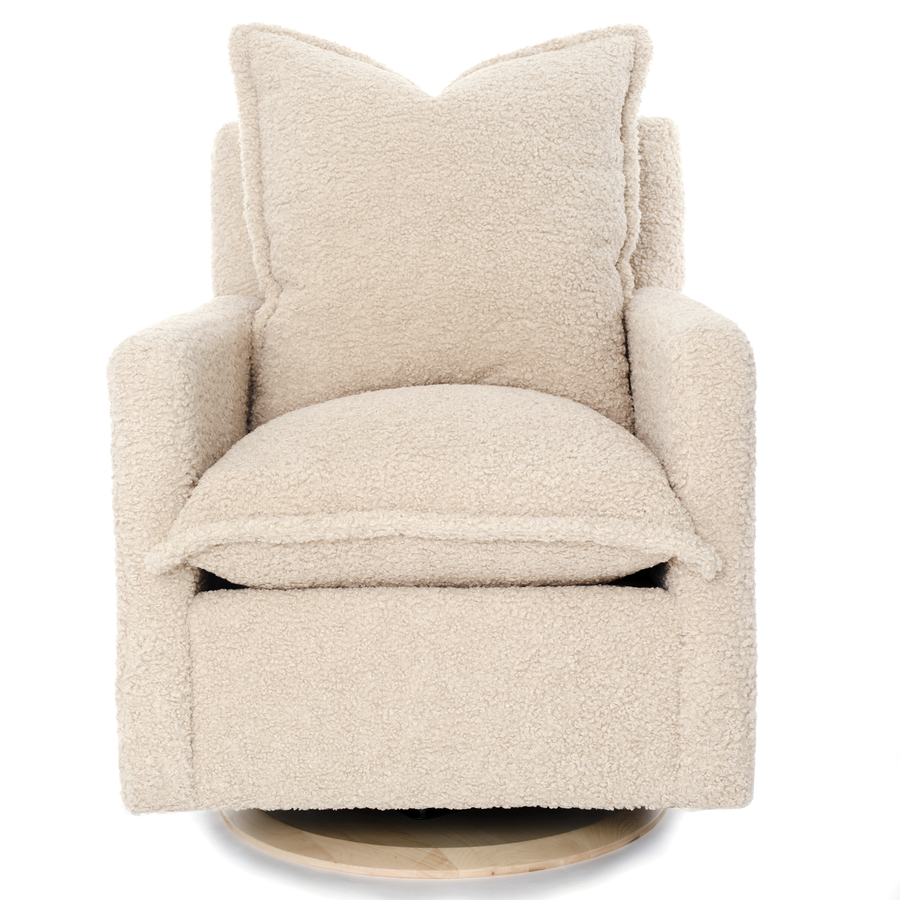 NOLA – Swivel Nursery Glider – Sheepskin Linen