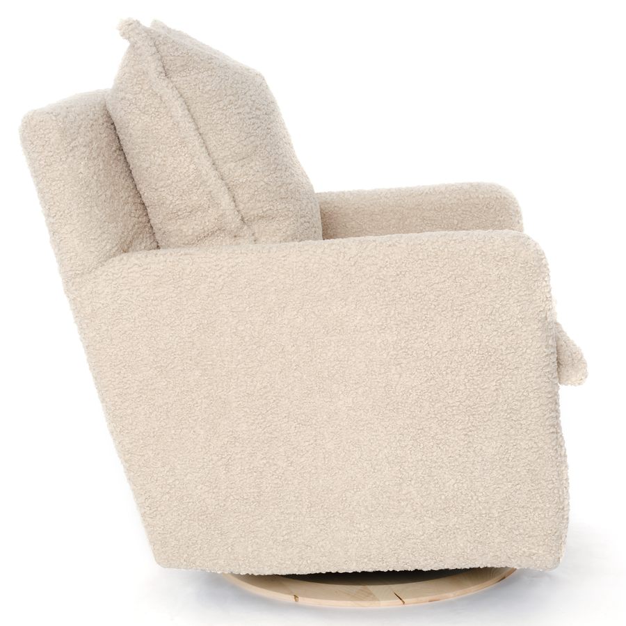 NOLA – Swivel Nursery Glider – Sheepskin Linen