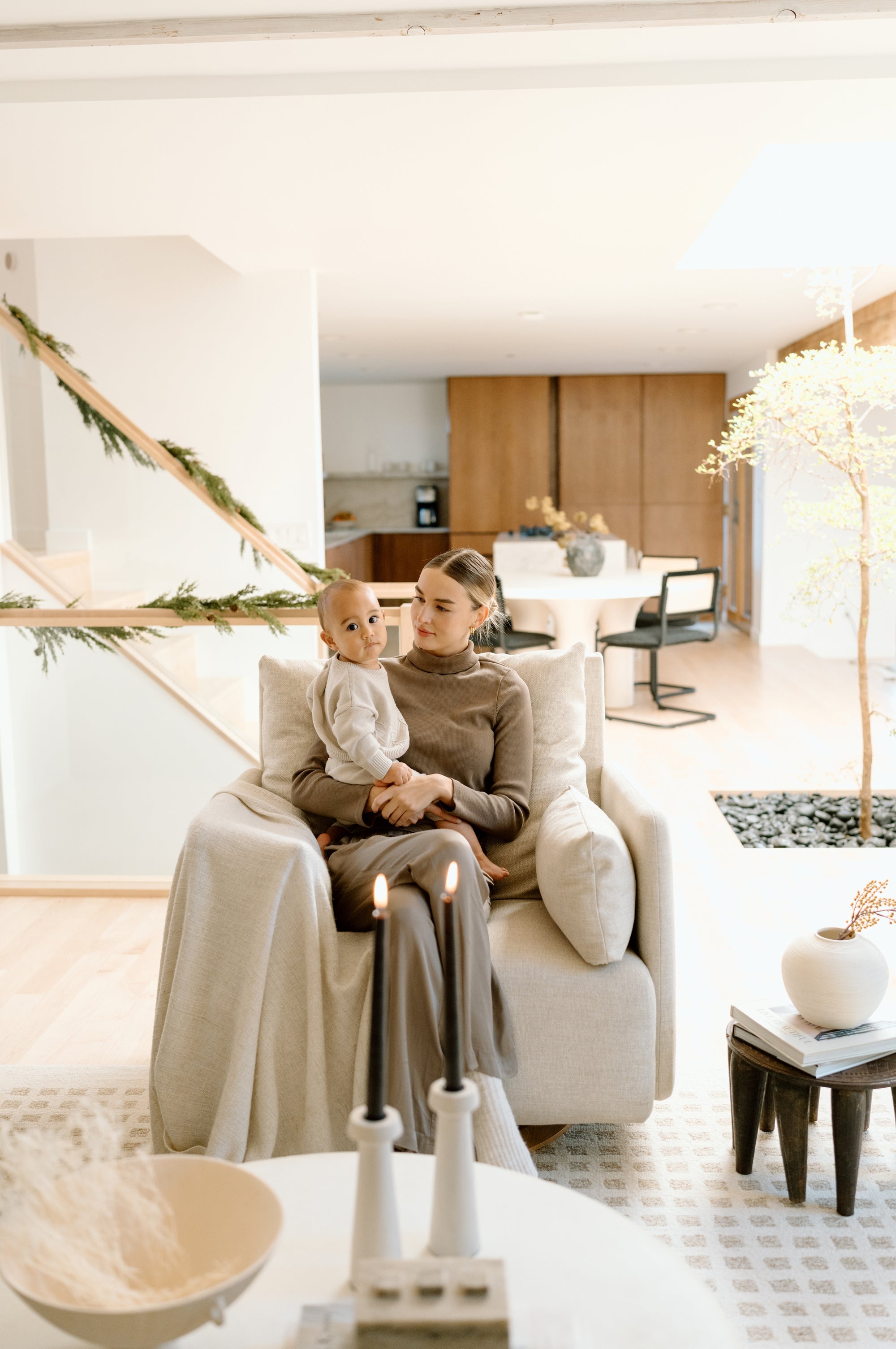 Ollie: a Chair and a Half - Swivel Nursery Glider with Back Recline Feature