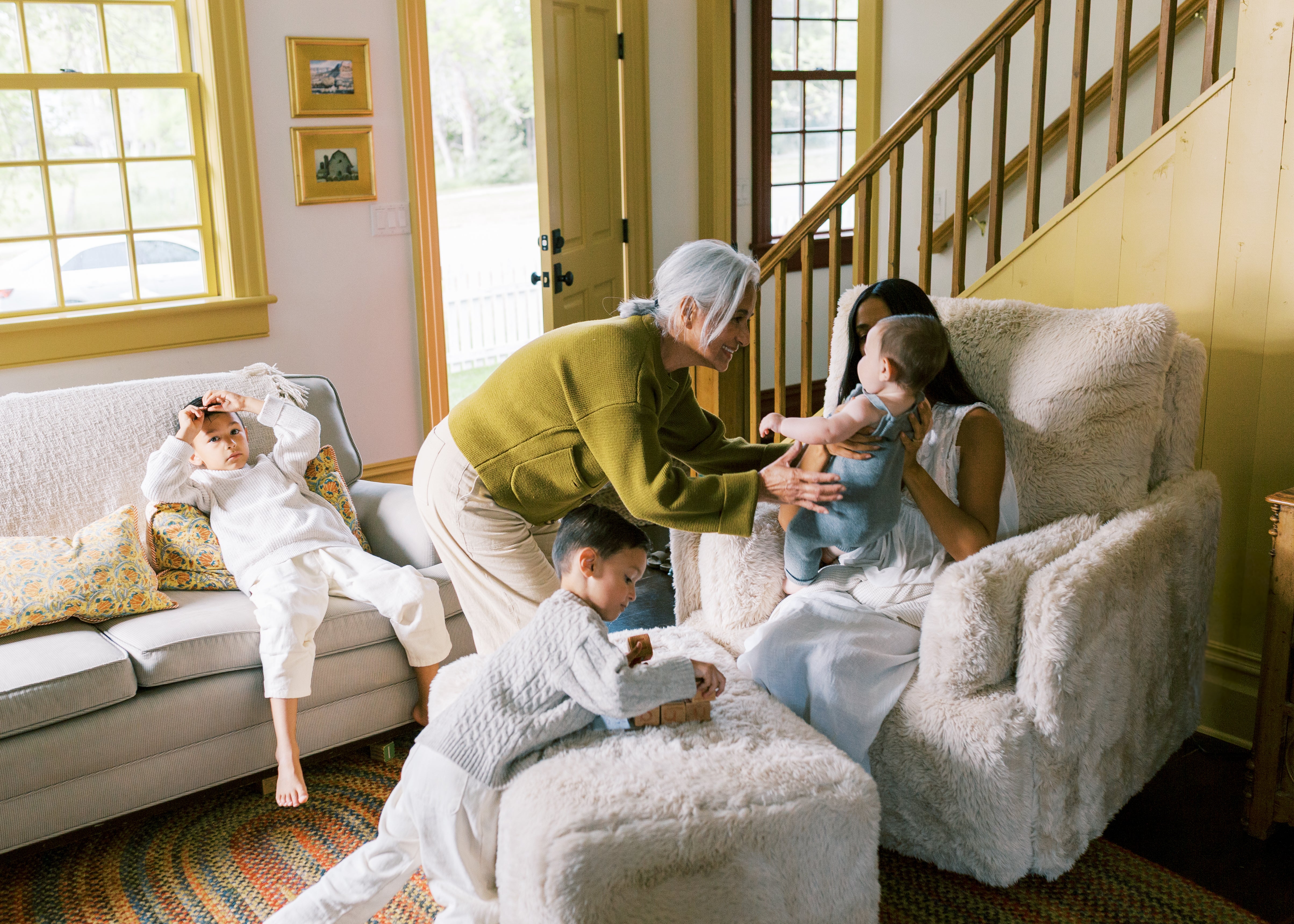 Ollie: a Chair and a Half - Swivel Nursery Glider with Back Recline Feature - Aussie Faux Hide