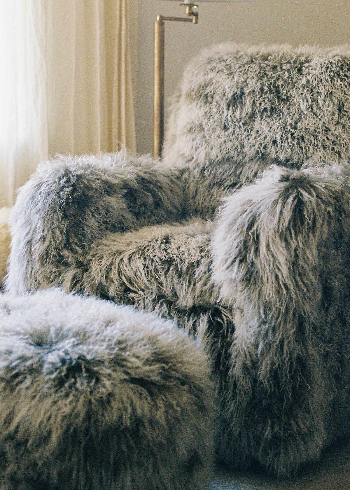 Genuine Tibetan Fur Hide Swatch