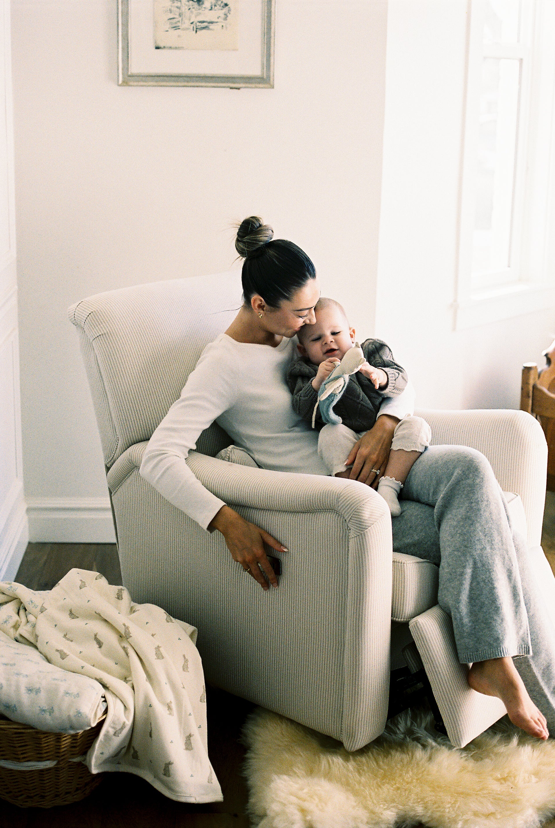 Teddy Gliding Swivel Nursery Recliner