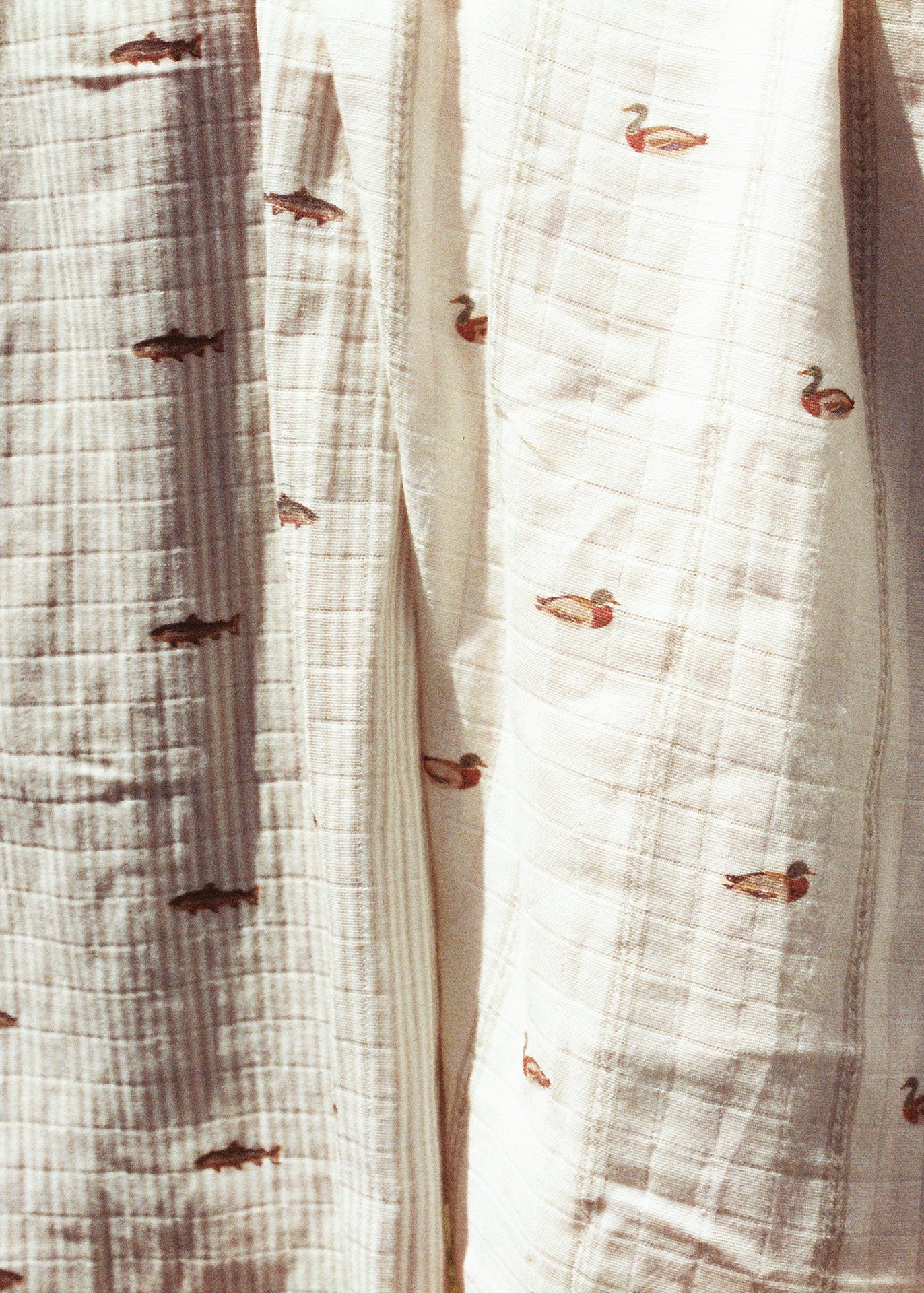 Mallard Duck & Trout - Muslin Swaddle Blanket Set