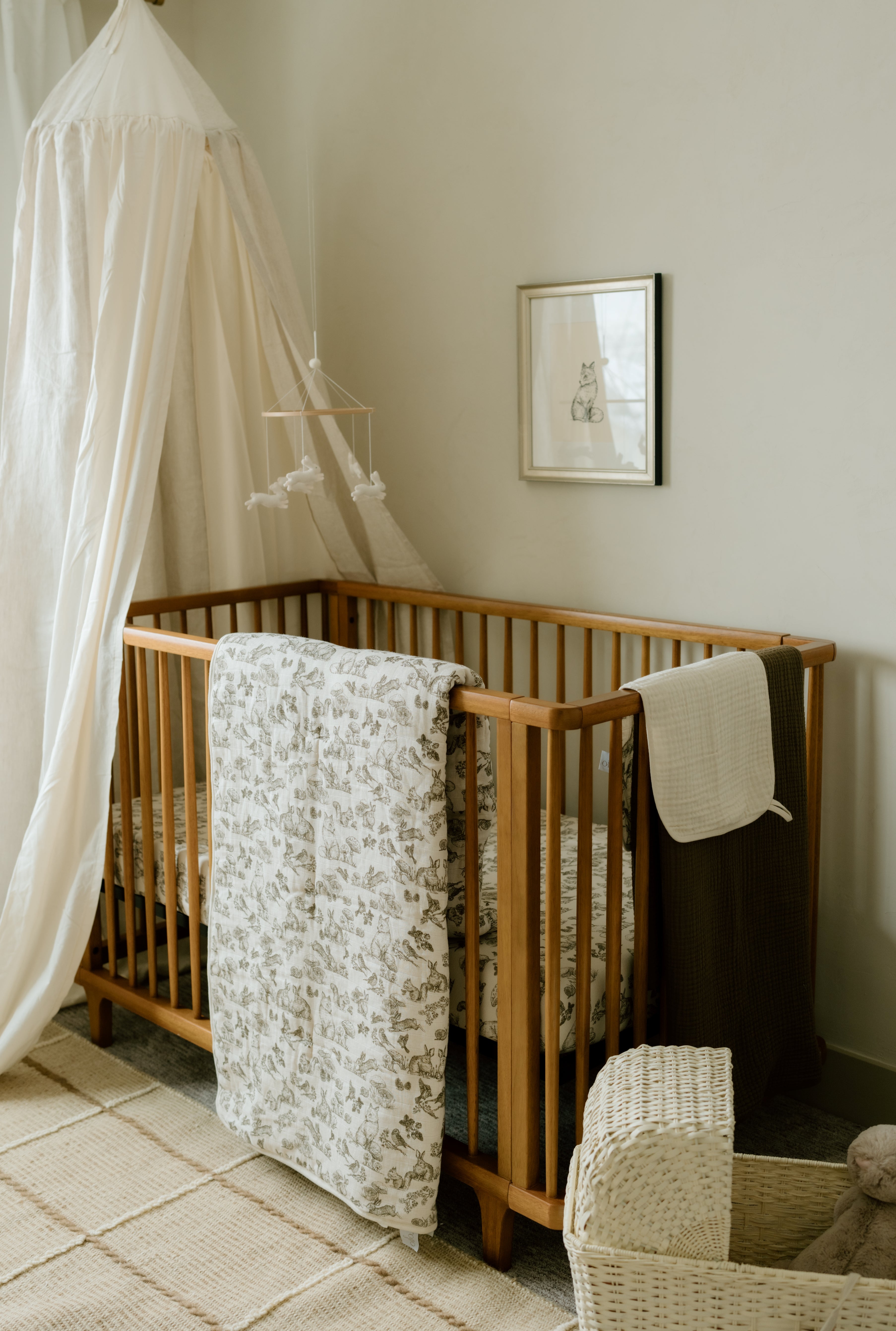 'Vintage Safari' & 'Woodland' Nursery - Jersey Swaddle Set