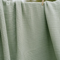 'Sea Moss' Sage Green - Premium Muslin Blanket