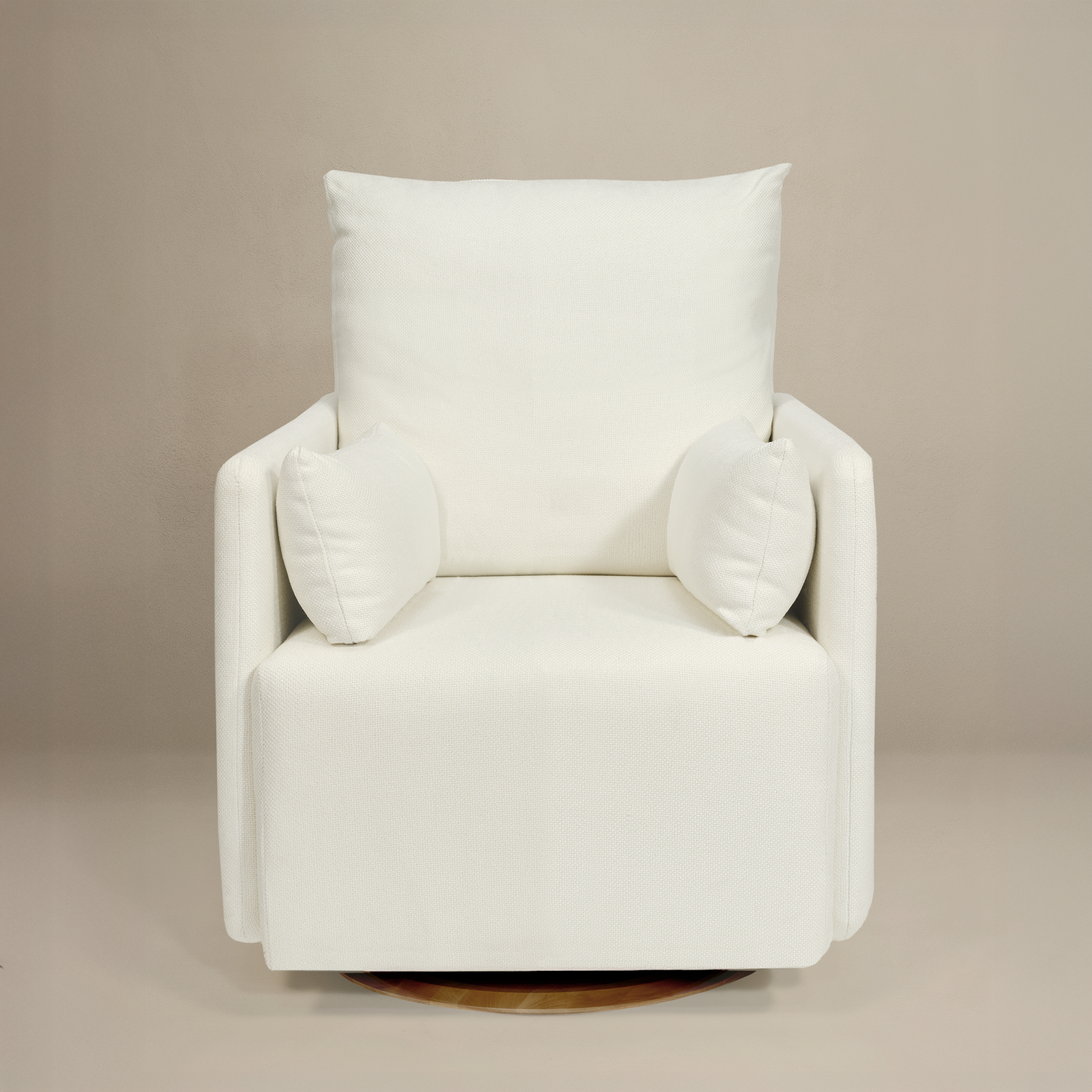 Ollie: Standard Size - Swivel Nursery Glider with Back Recline Feature
