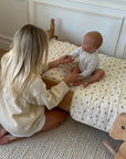 'Squirrel' - Premium Muslin Crib Quilt & Sham