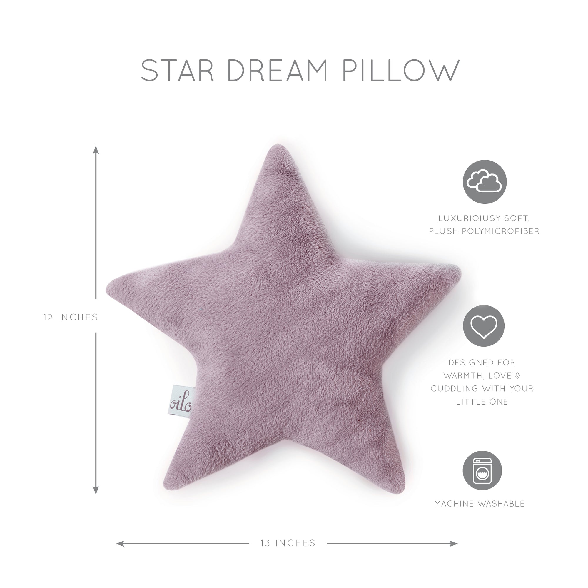 Plush Star Dream Pillow - Lavender
