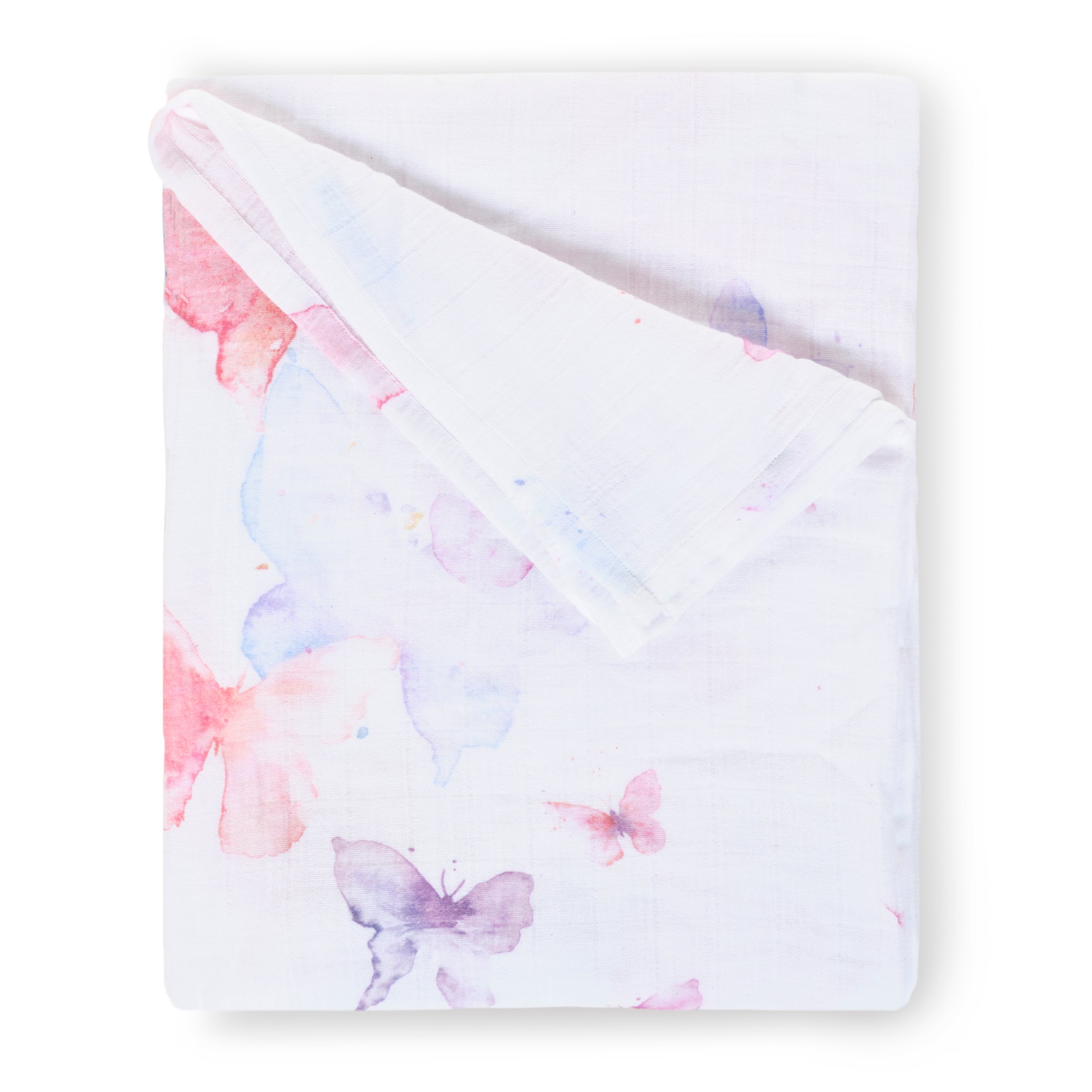 Butterfly & Prim Floral - Muslin Swaddle Blanket Set