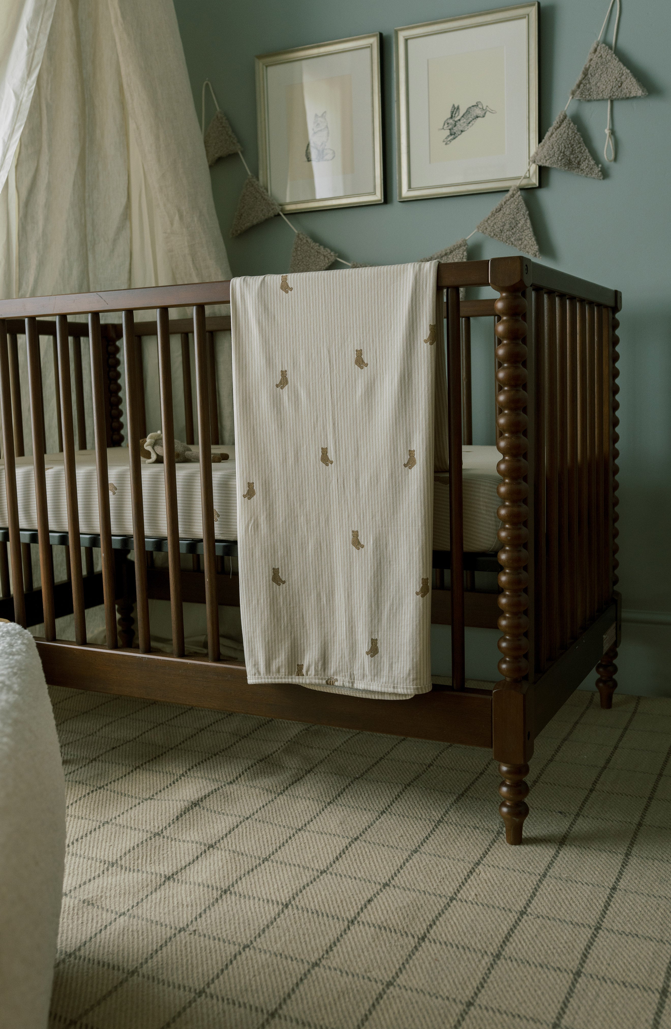 'Bear' & 'Duck' - Jersey Swaddle Blanket Set