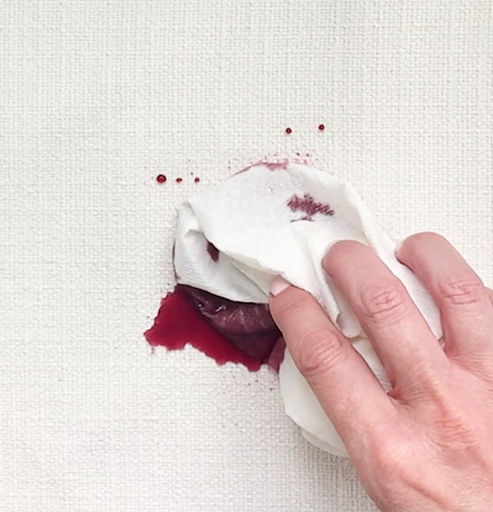 Glider Fabric Stain Tests