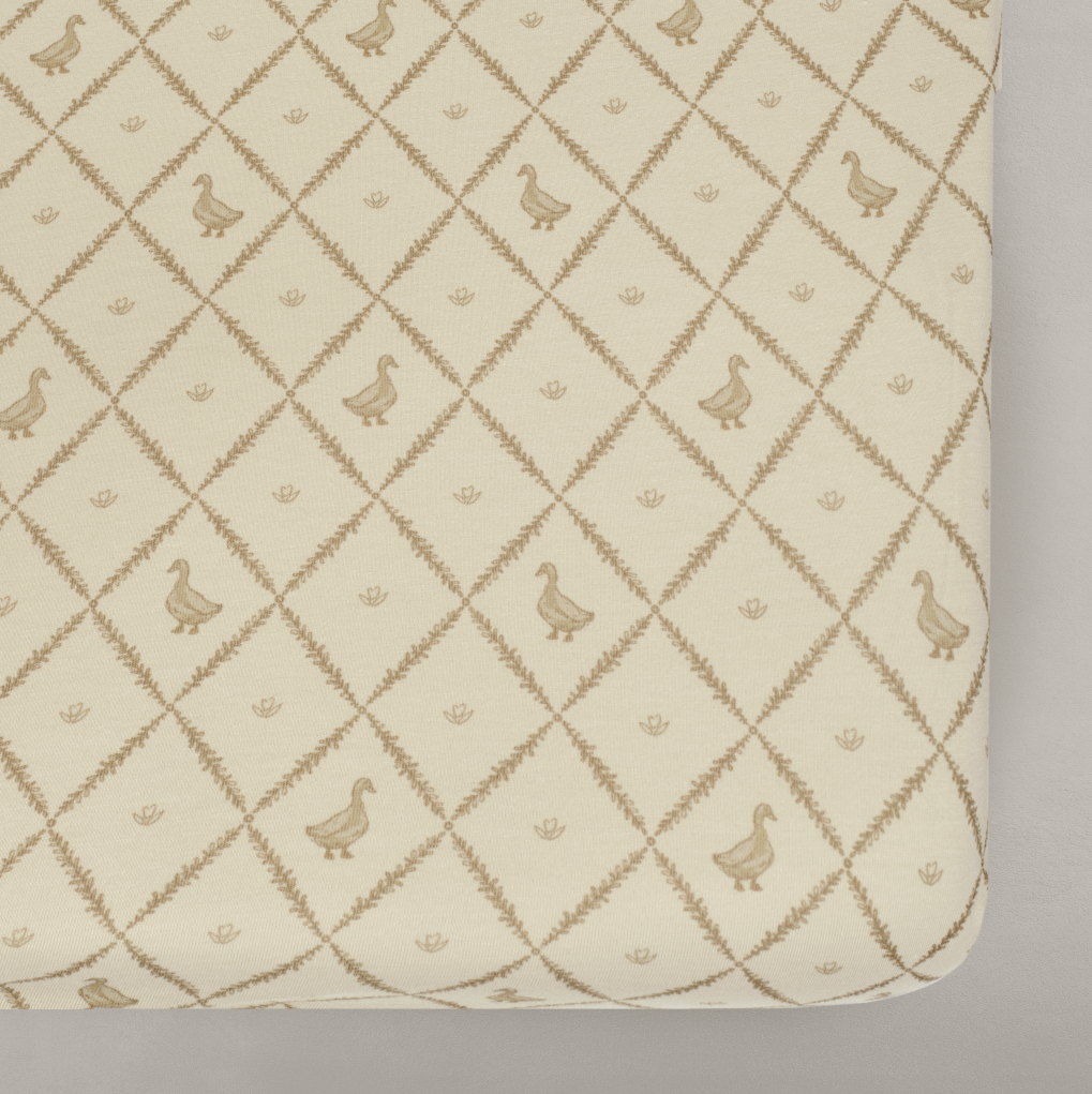 Butter Yellow Duck - Crib Sheet