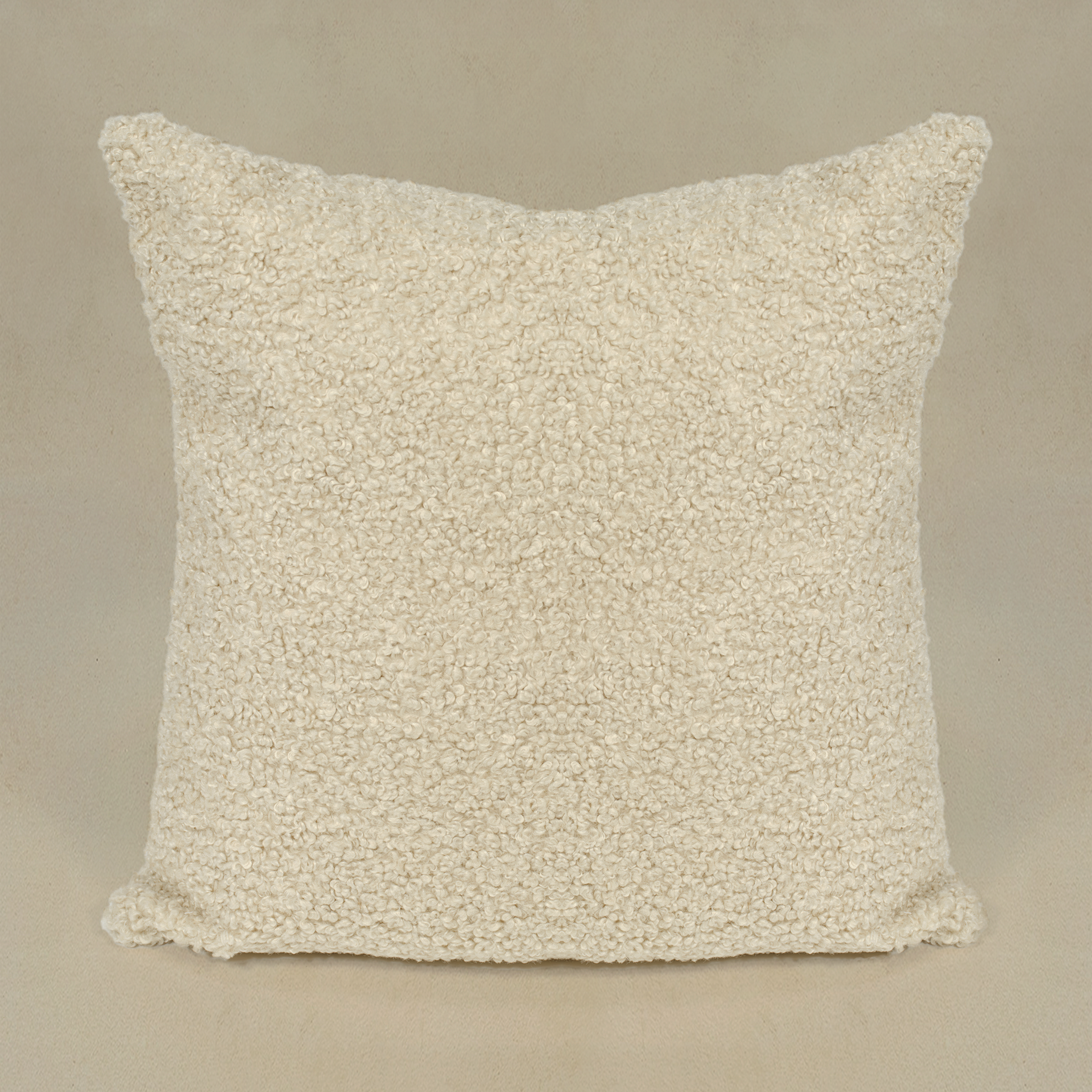 Faux Sheepskin Pillow - Linen