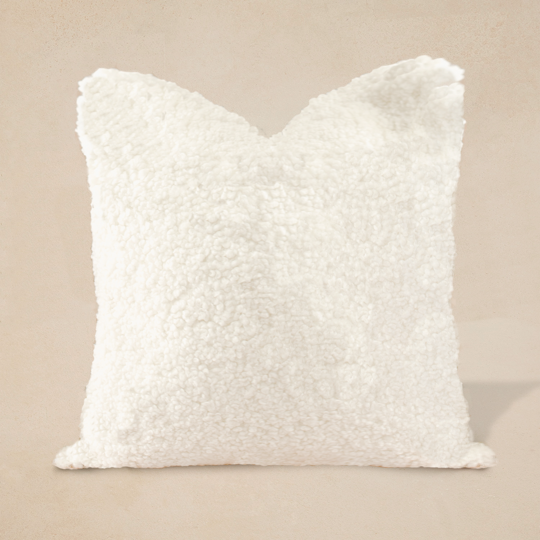 Faux Sheepskin Pillow - Cloud