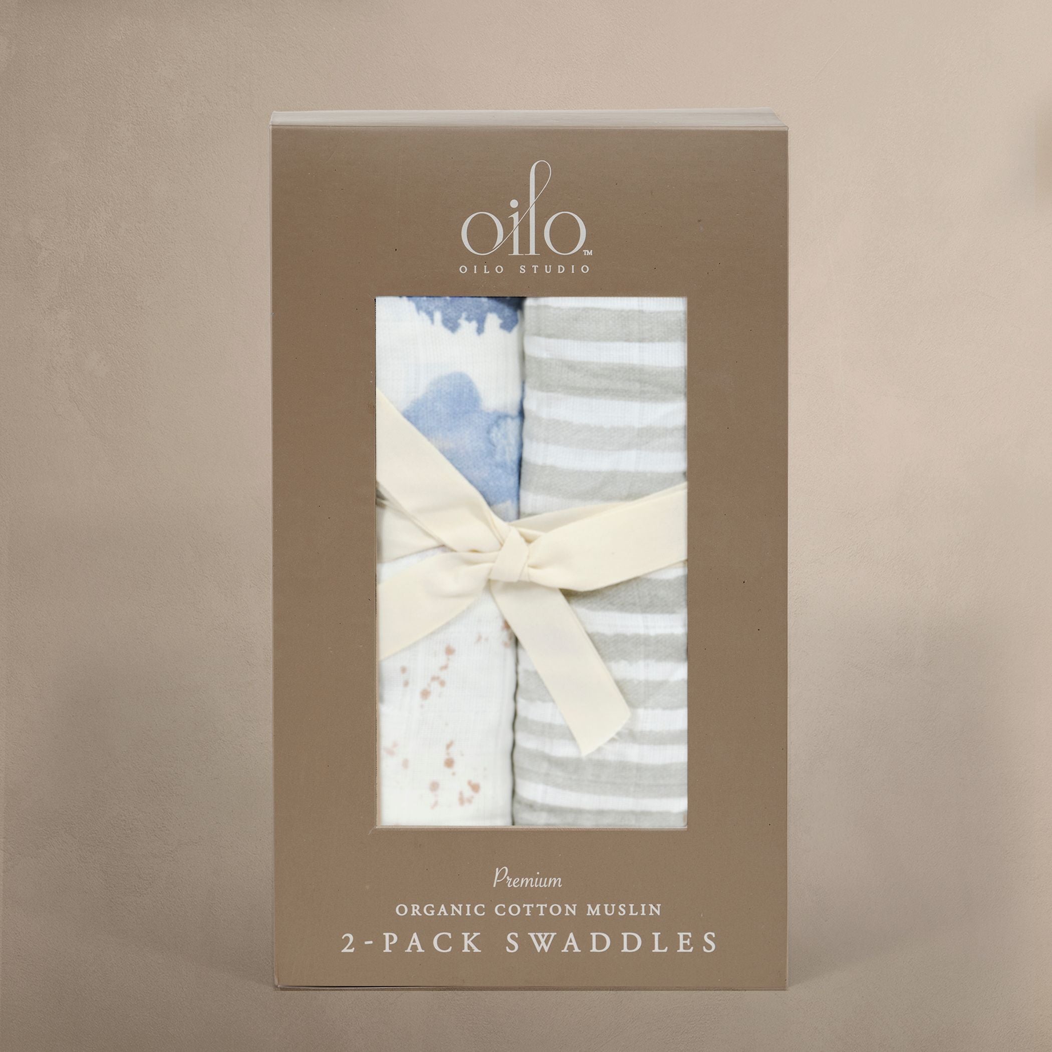 Misty Mountain & Ink Stripe - Muslin Swaddle Blanket Set