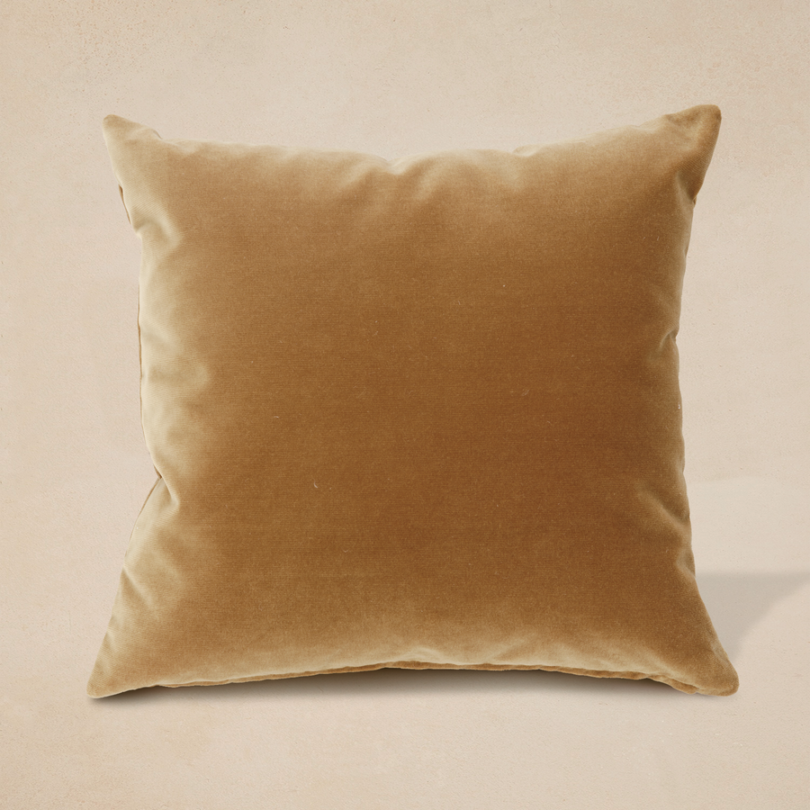 Faux Mohair 'Gold' Throw Pillow