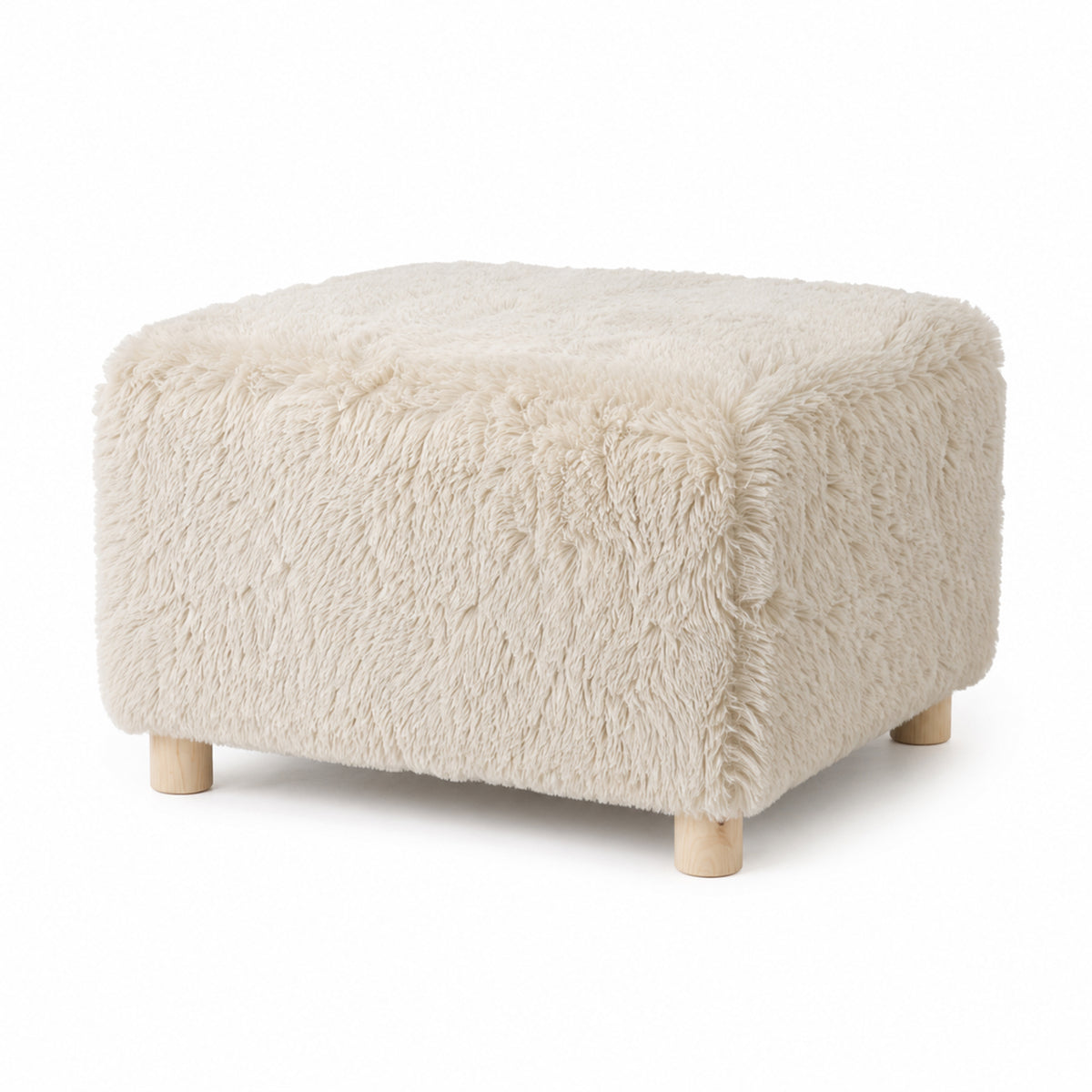 Ollie Ottoman: a Chair and a Half - Stationary Rectangle Ottoman With Wood Legs