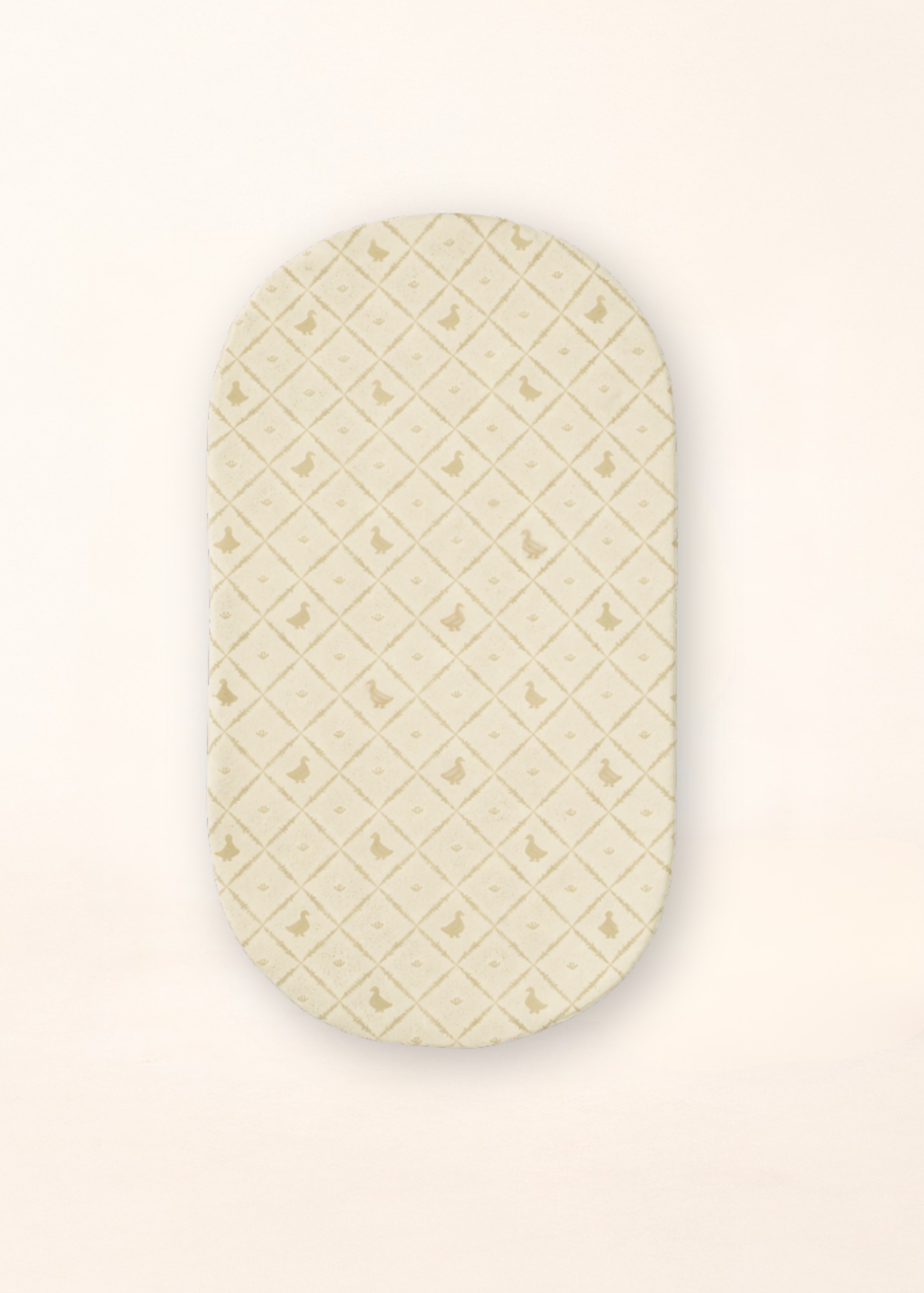 Butter Yellow Duck - Convertible Moses Basket Sheet & Extra Small Changing Pad Cover