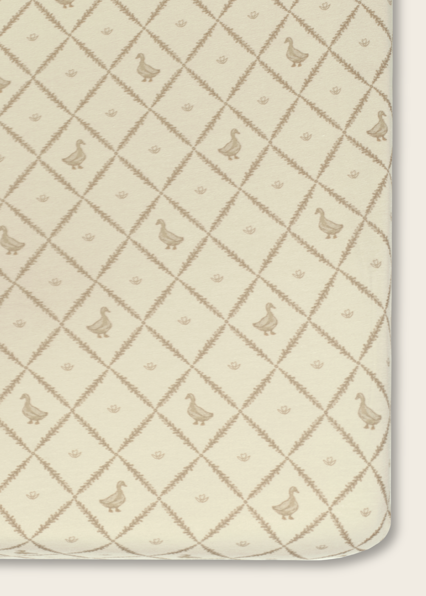 Butter Yellow Duck - Crib Sheet