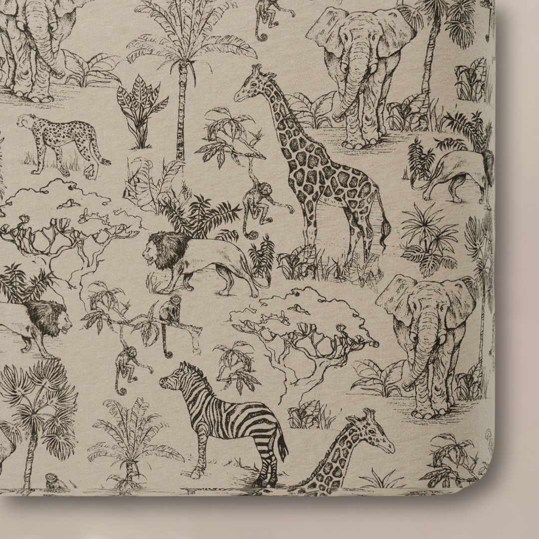 'Vintage Safari' Nursery - Crib Sheet