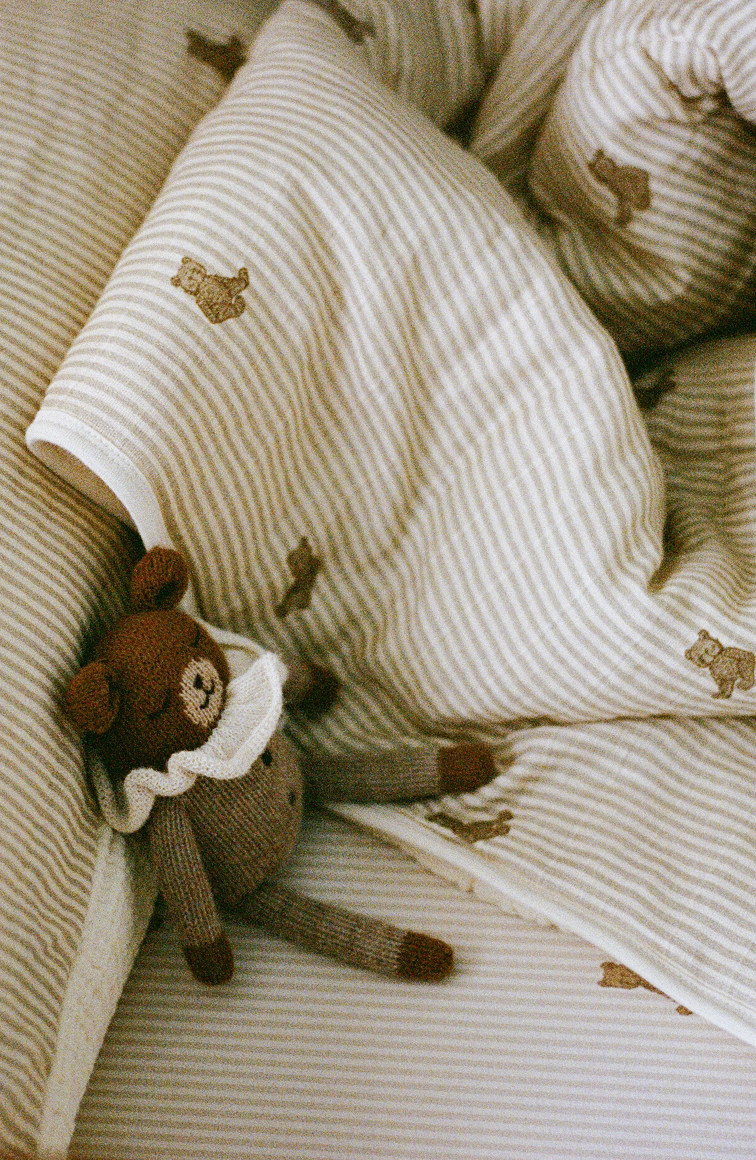 'Bear' - Premium Muslin Crib Quilt & Sham