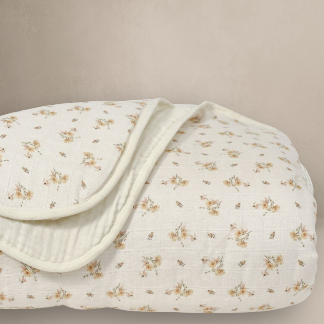 Dainty Floral - Premium Muslin Crib Quilt