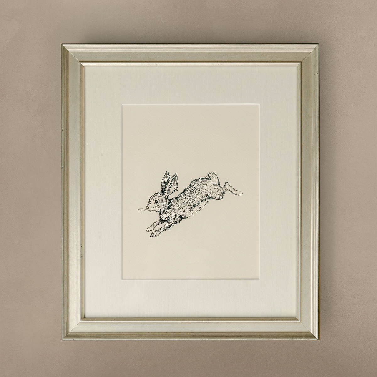 The 'Hare' Rabbit Framed Nursery Art | Oilo™ Studio