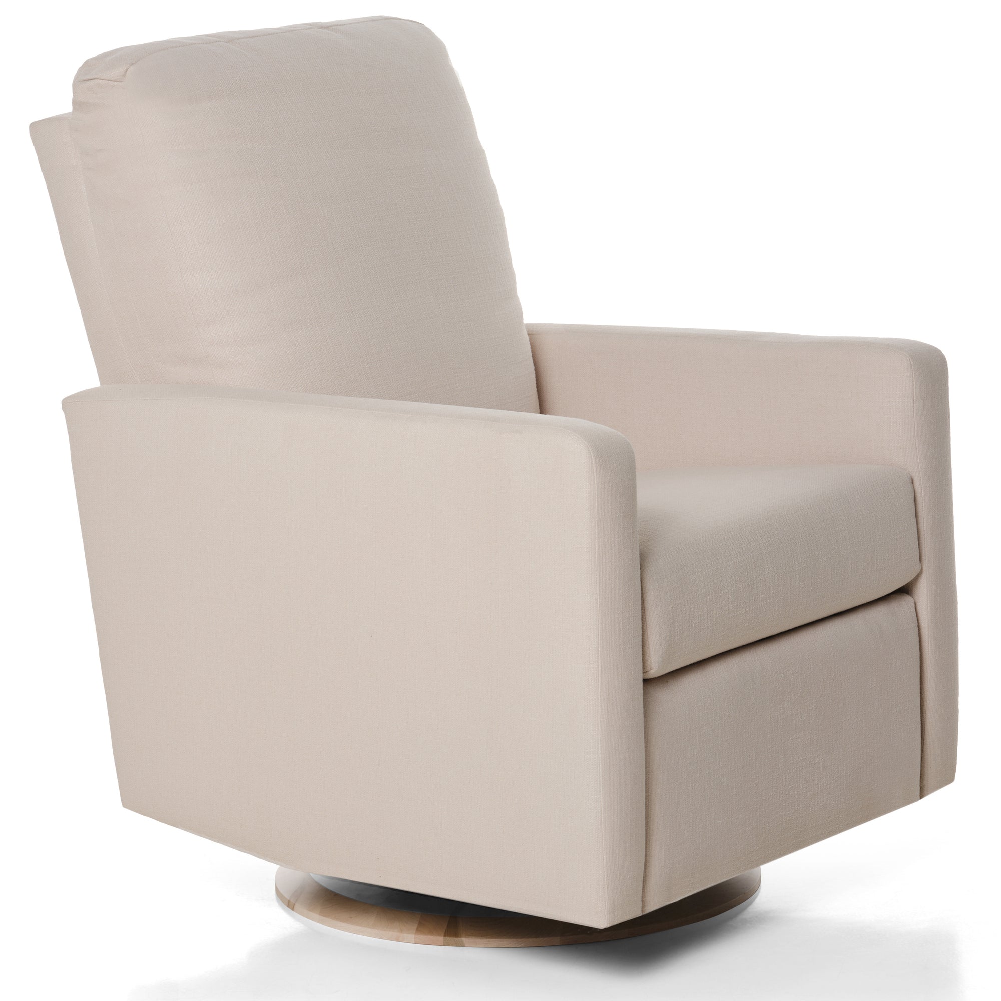 Drew – Gliding Swivel Nursery Recliner - High Performance Ecru