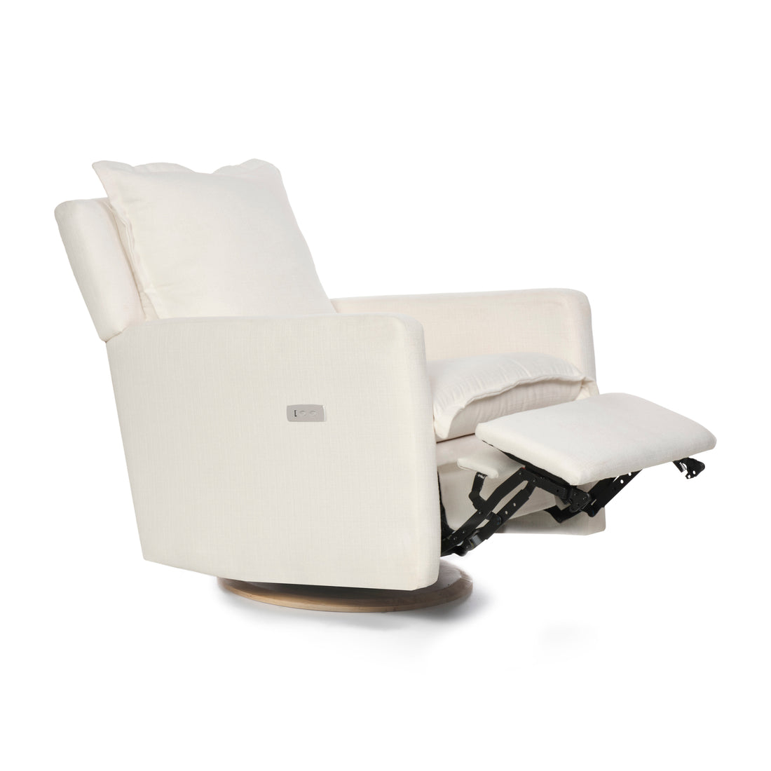White Leather Swivel Chair