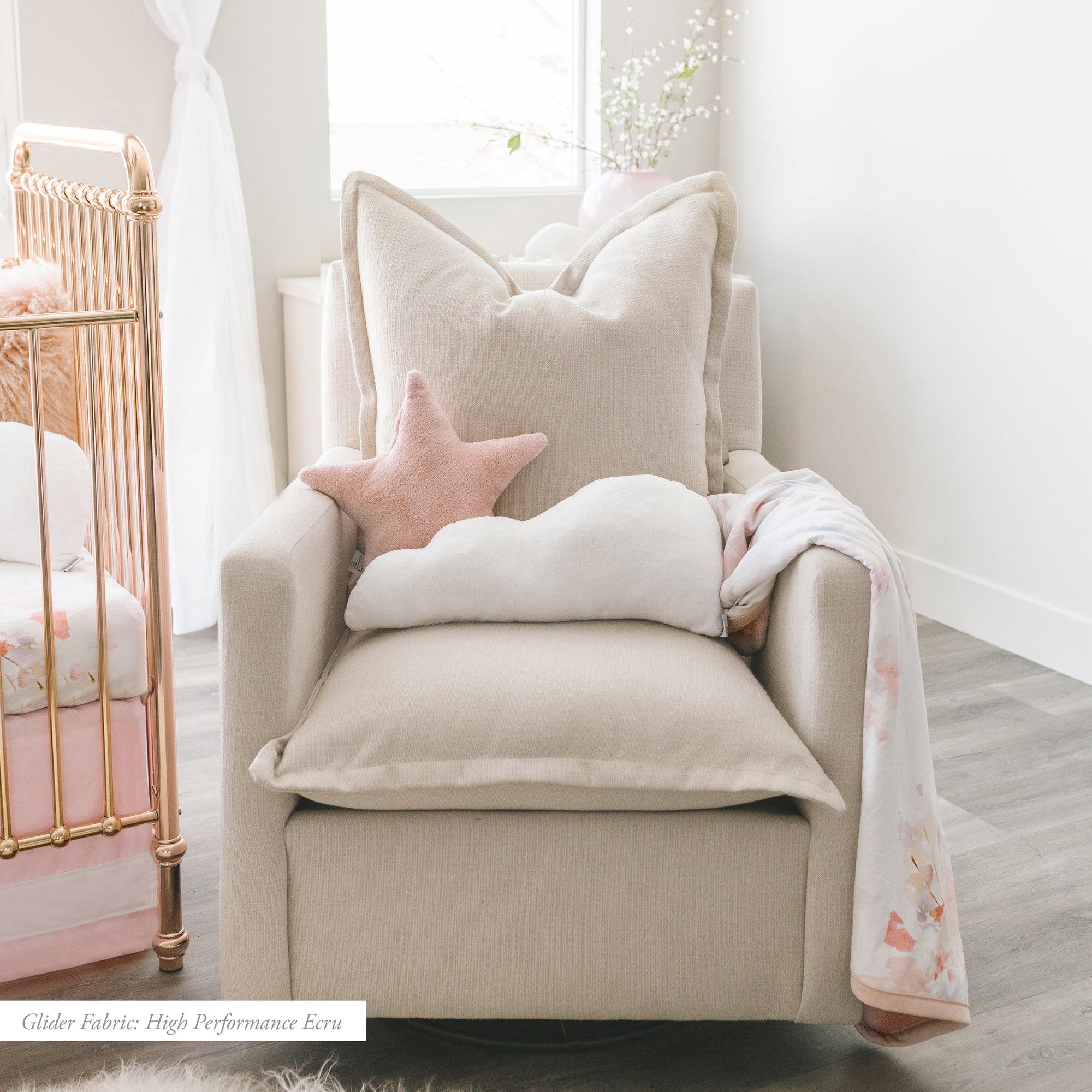 Nola Swivel Nursery Glider