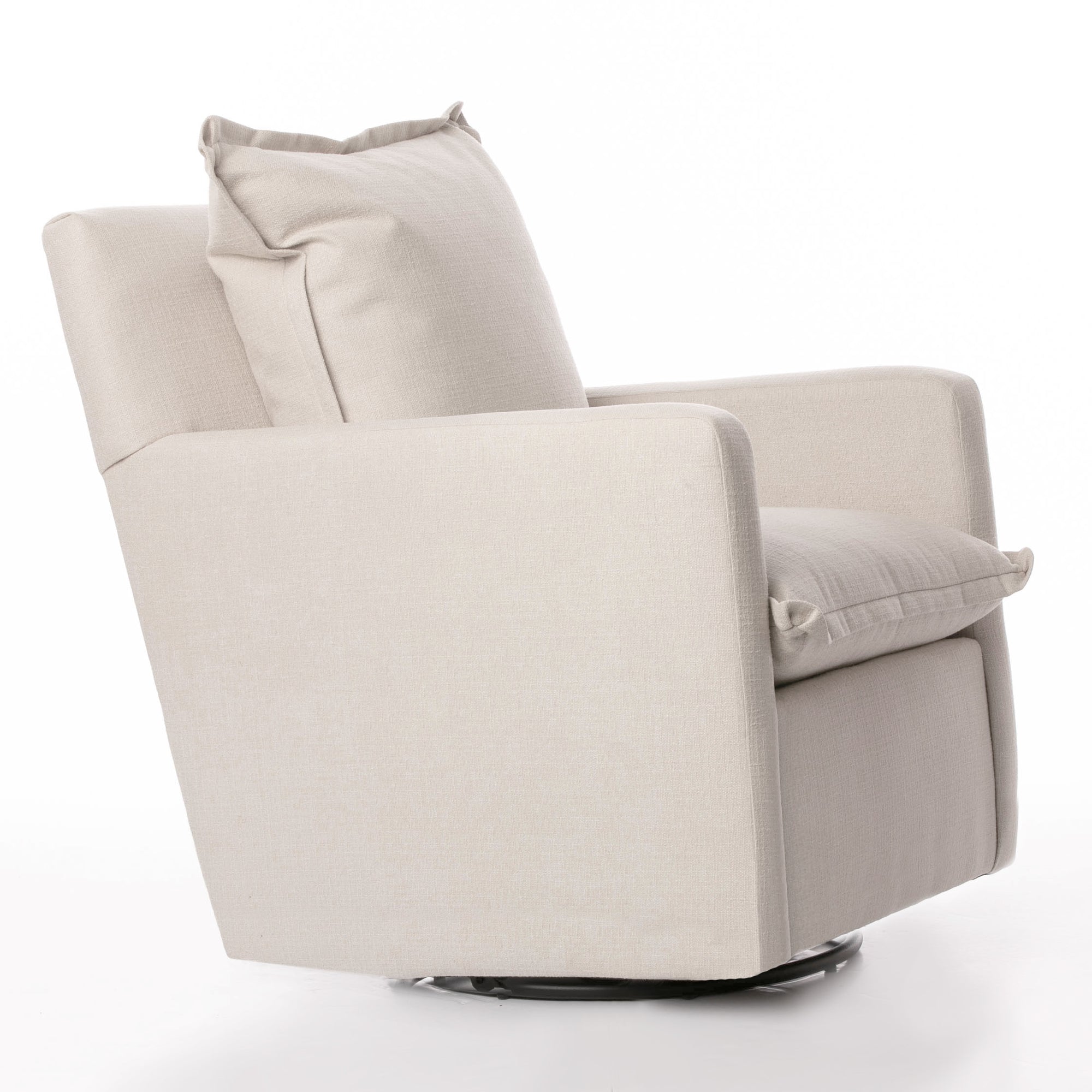 Nola – Swivel Nursery Glider – High Performance Ecru