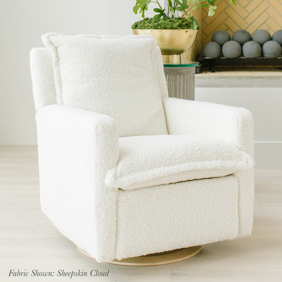 FLYNN GLIDING SWIVEL NURSERY RECLINER