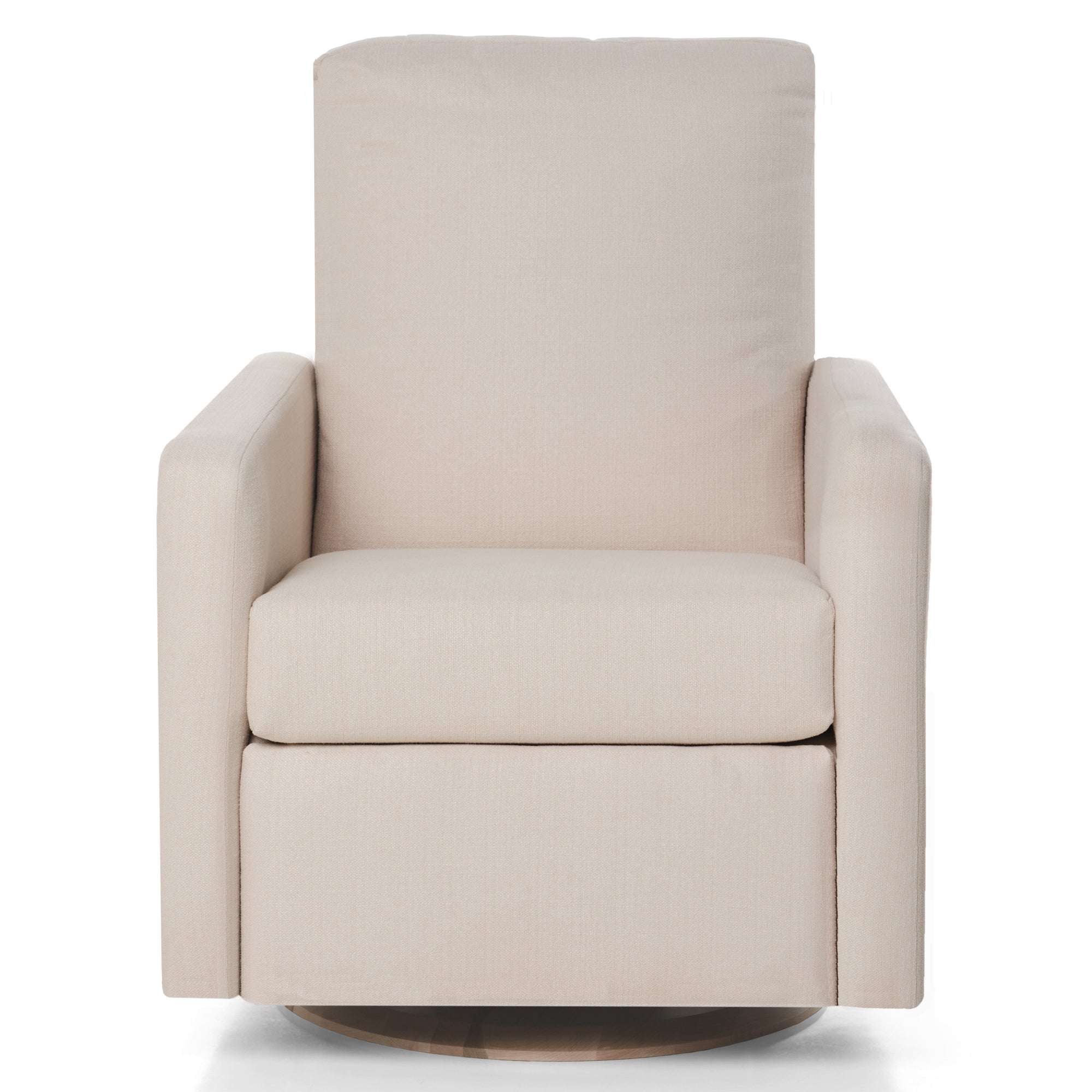 Drew – Gliding Swivel Nursery Recliner - High Performance Ecru