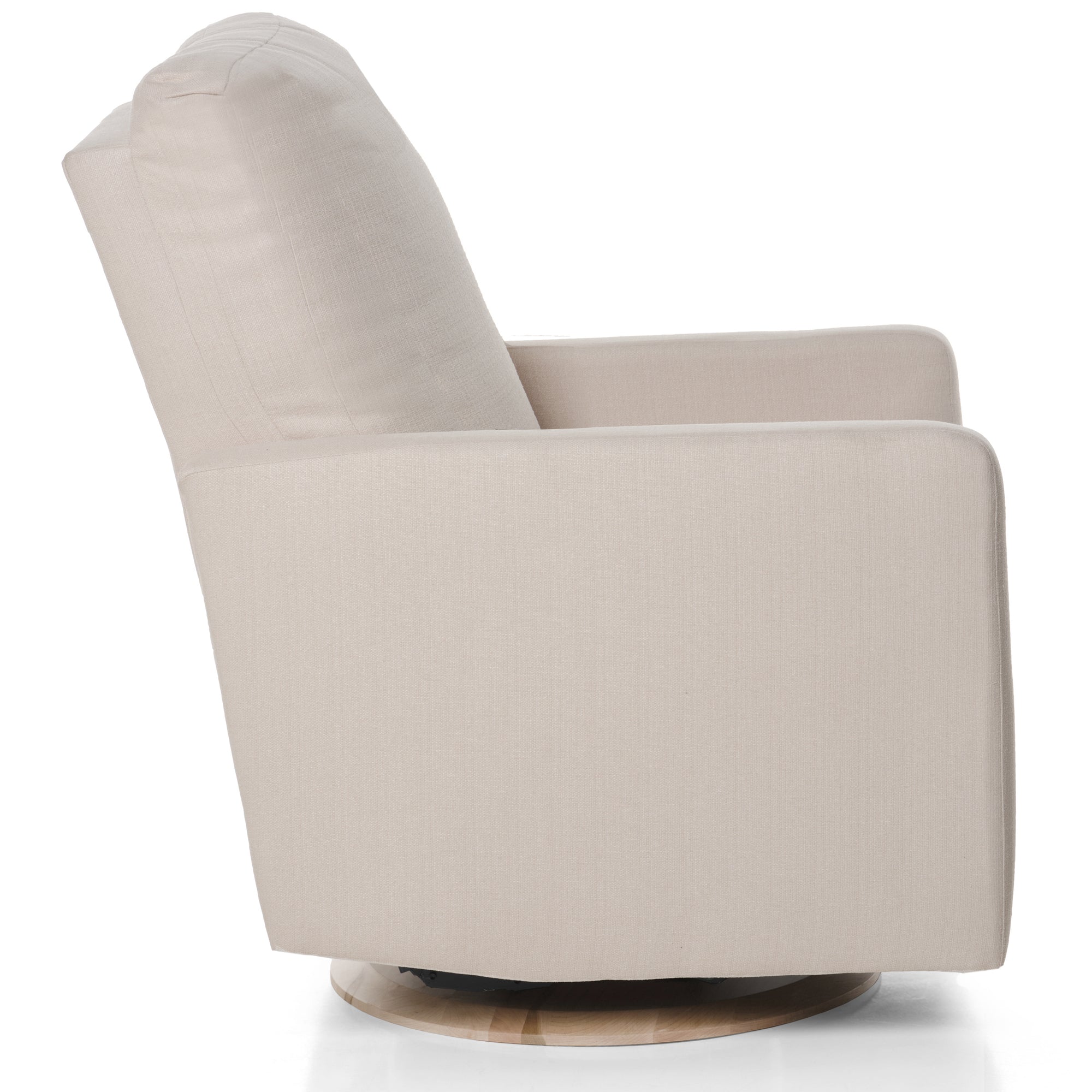 Drew – Gliding Swivel Nursery Recliner - High Performance Ecru