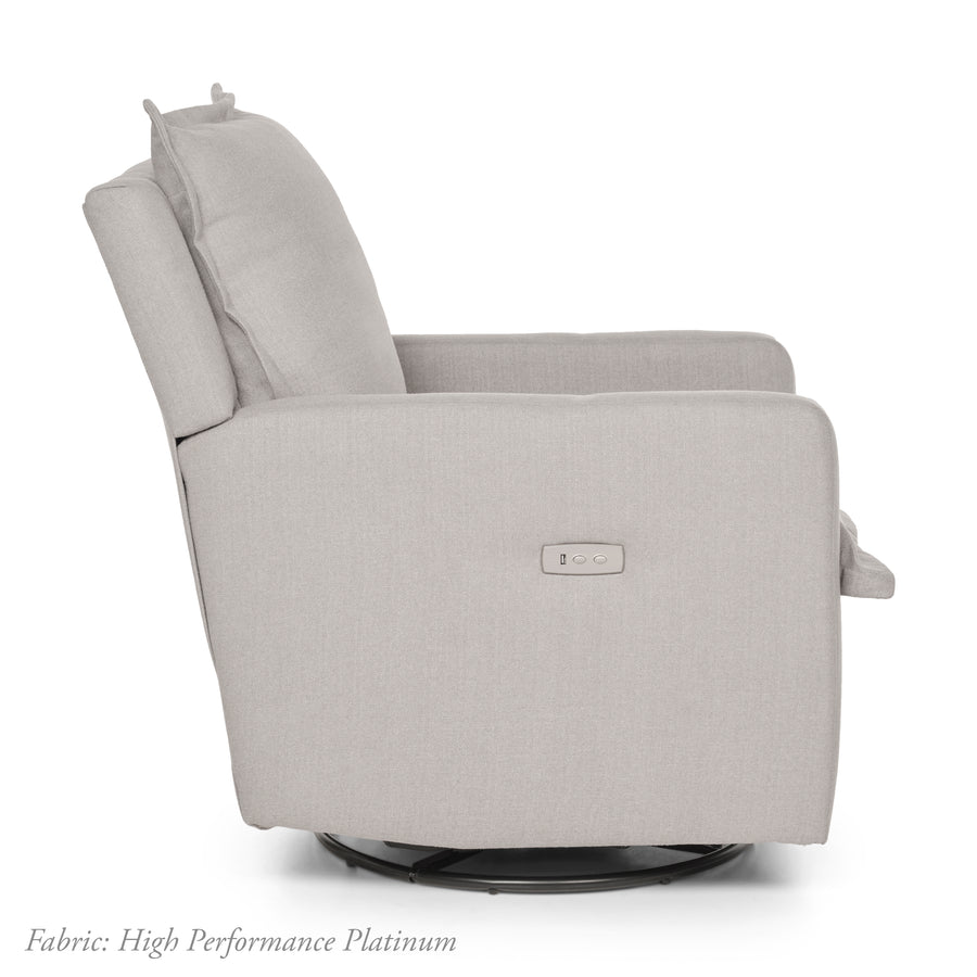 FLYNN GLIDING SWIVEL NURSERY RECLINER