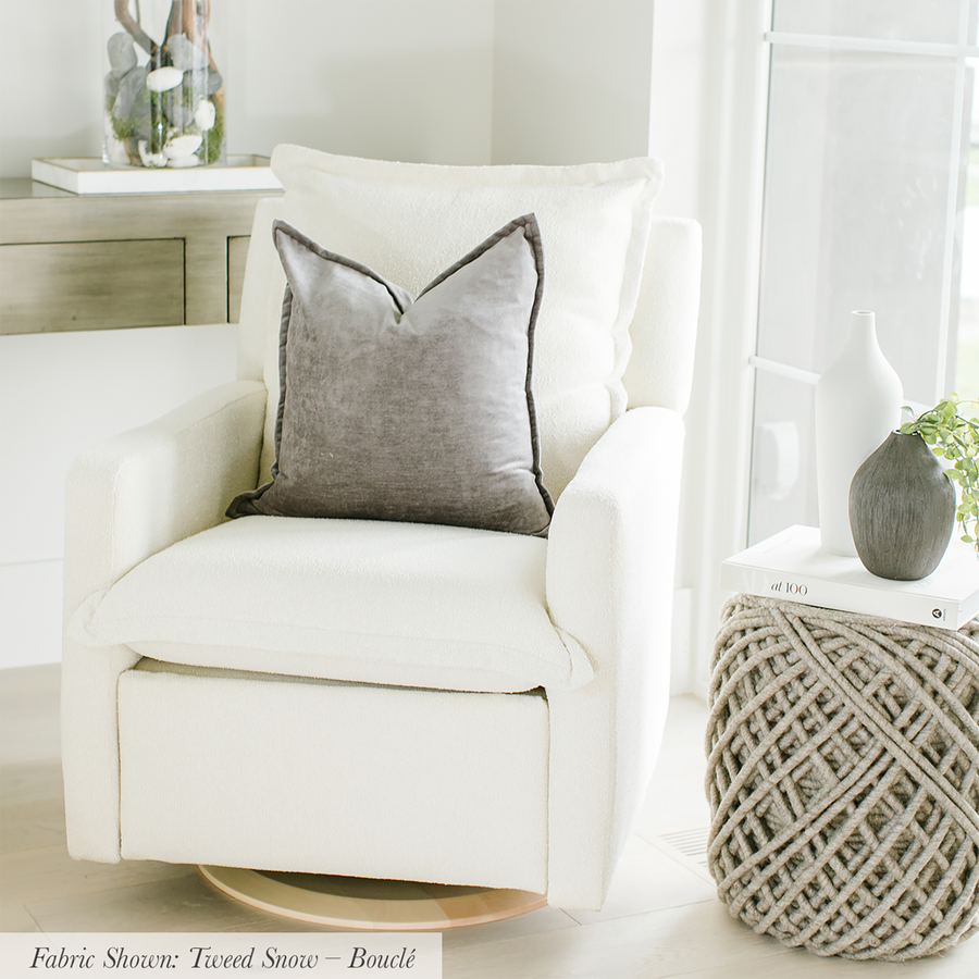 FLYNN GLIDING SWIVEL NURSERY RECLINER